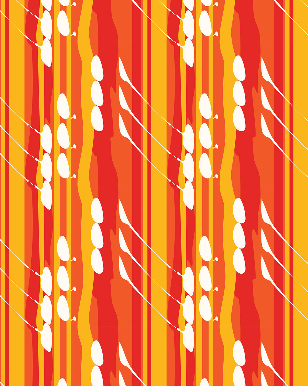 Vibrant pattern design inspired by summer scenes.