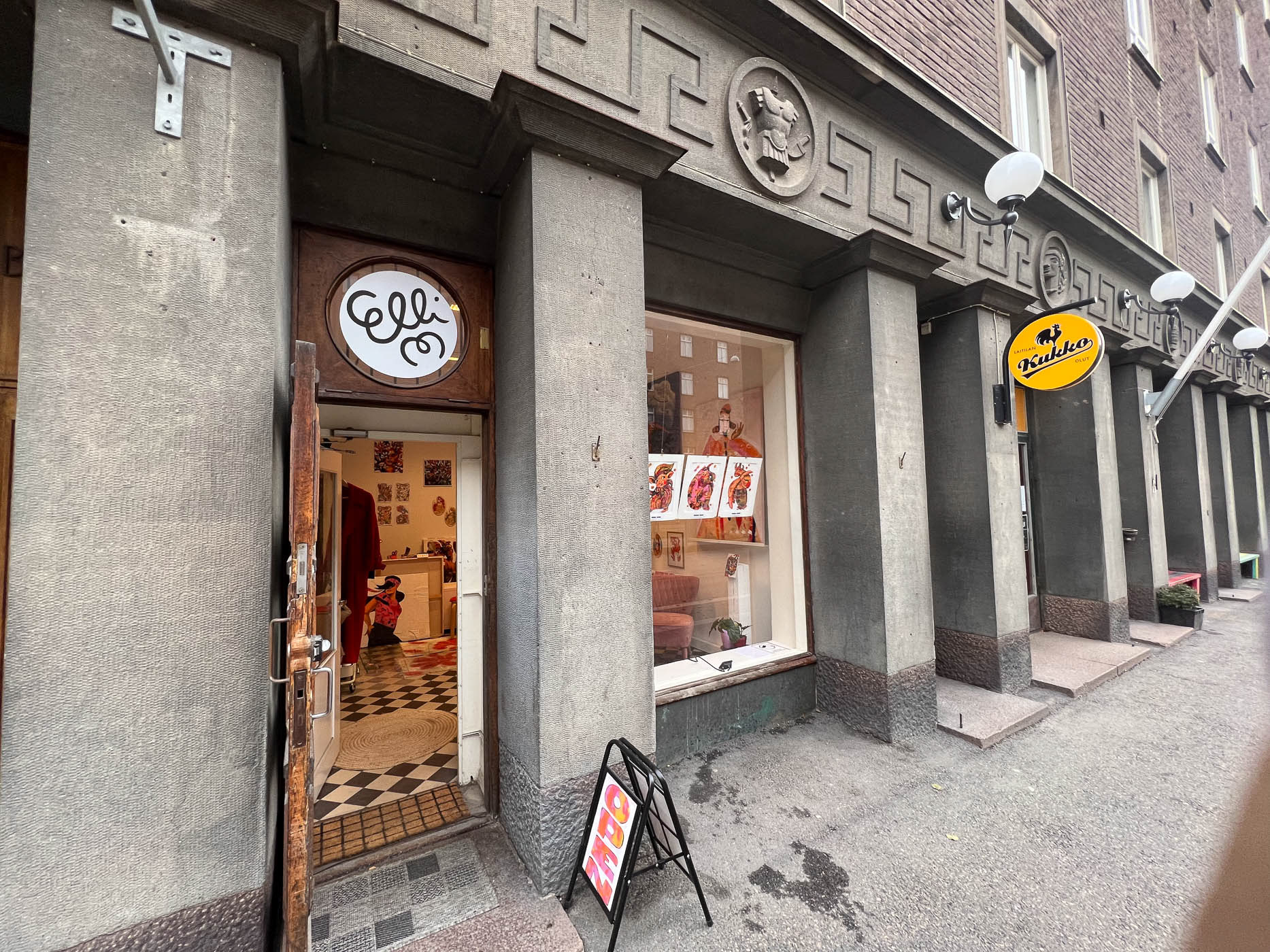 AR art installation premiered at Window Gallery Elli, Helsinki, Finland, 2023.