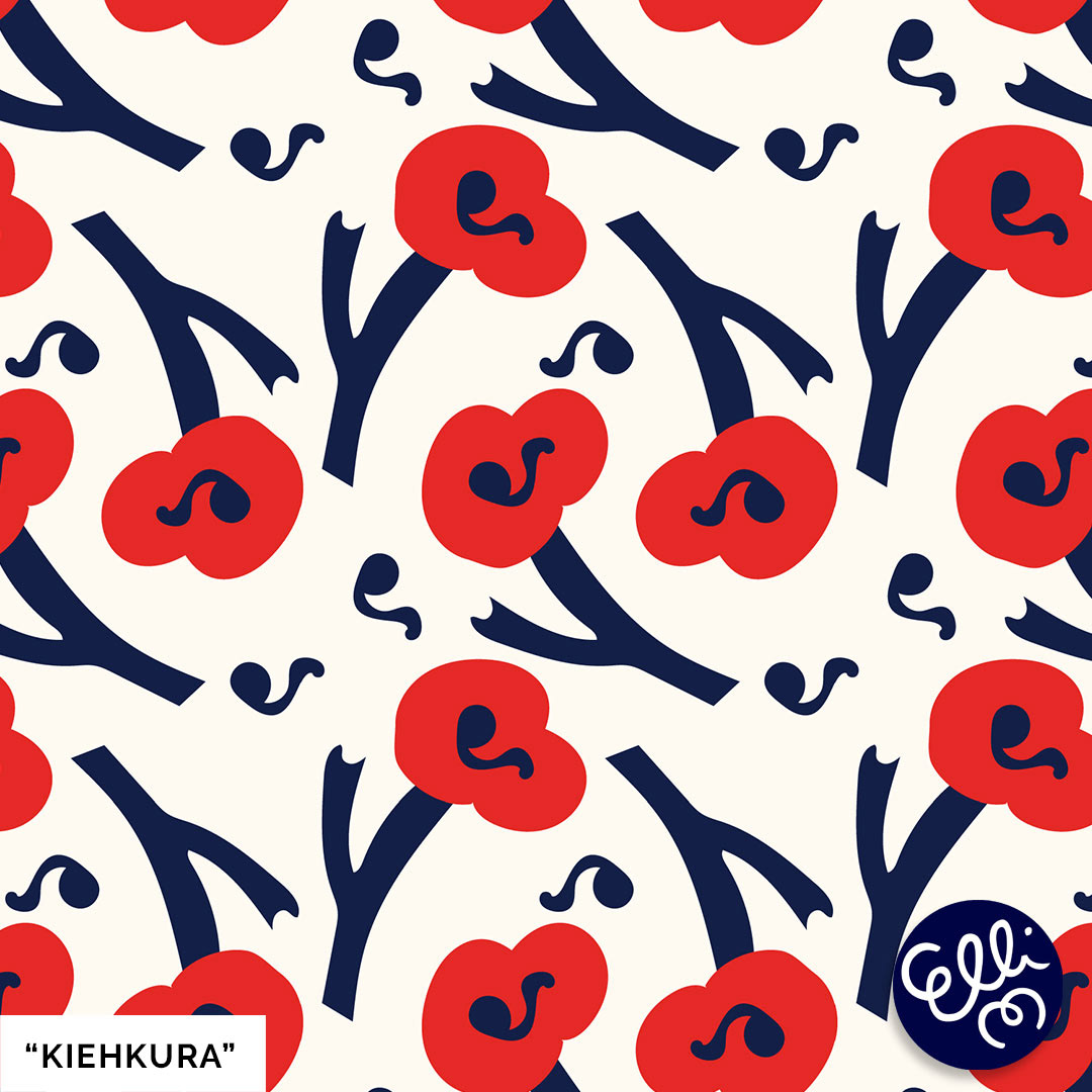 Colorful Helsinki floral illustrations