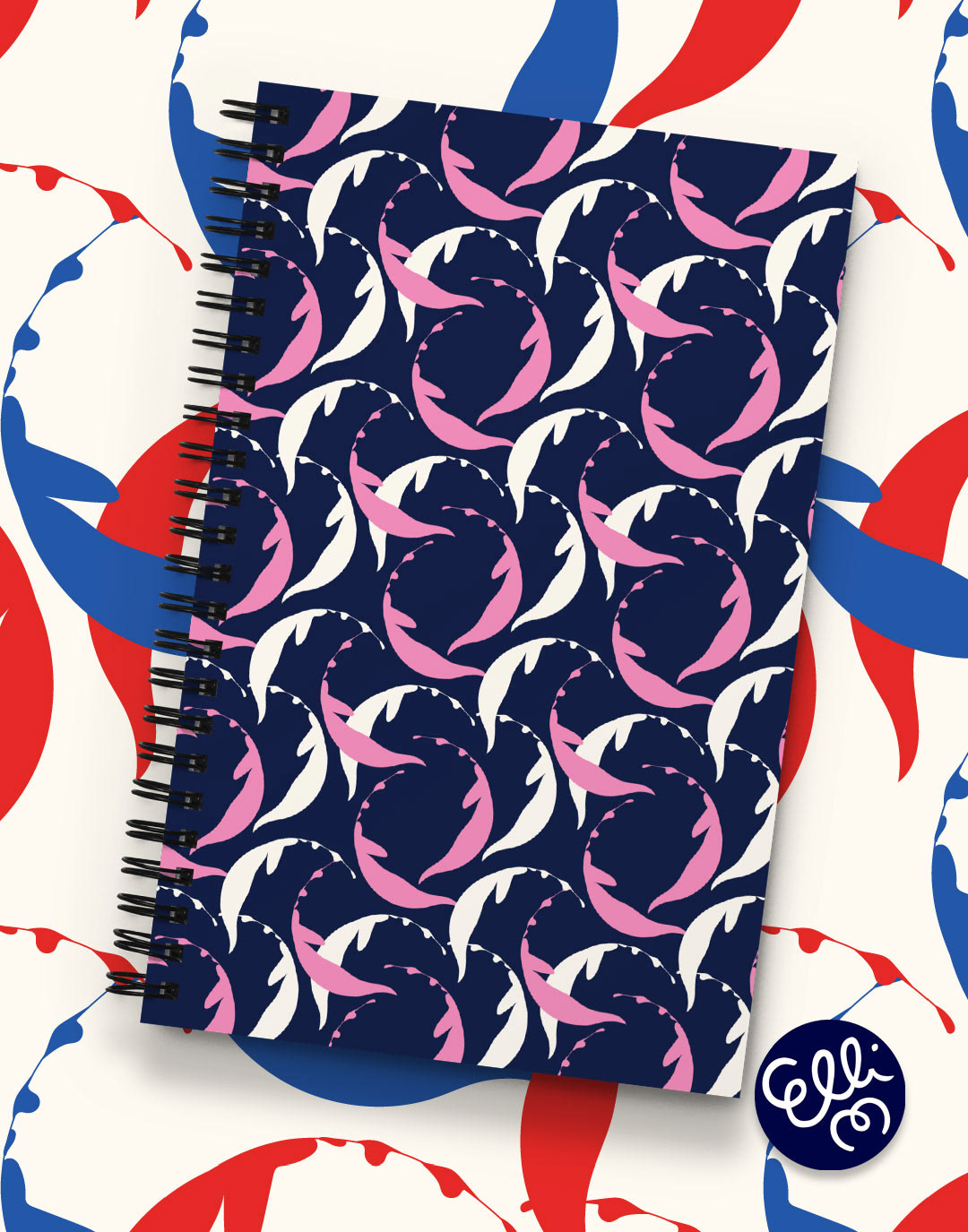 Vibrant stationery showcasing unique patterns.