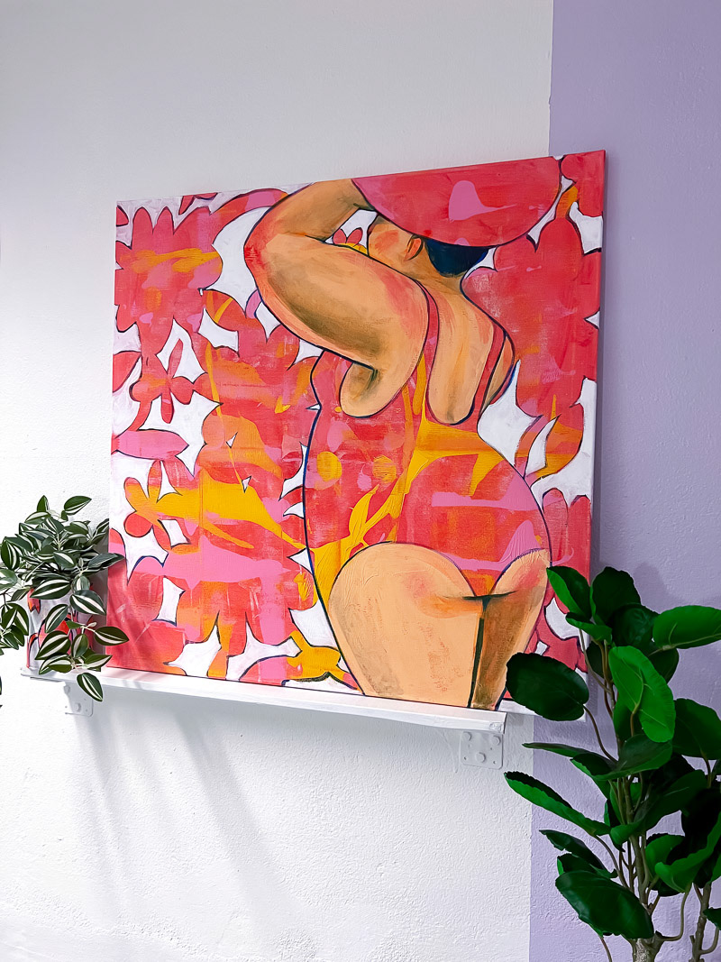"'Summer Guard' by Elli Maanpää in room with vegetation.