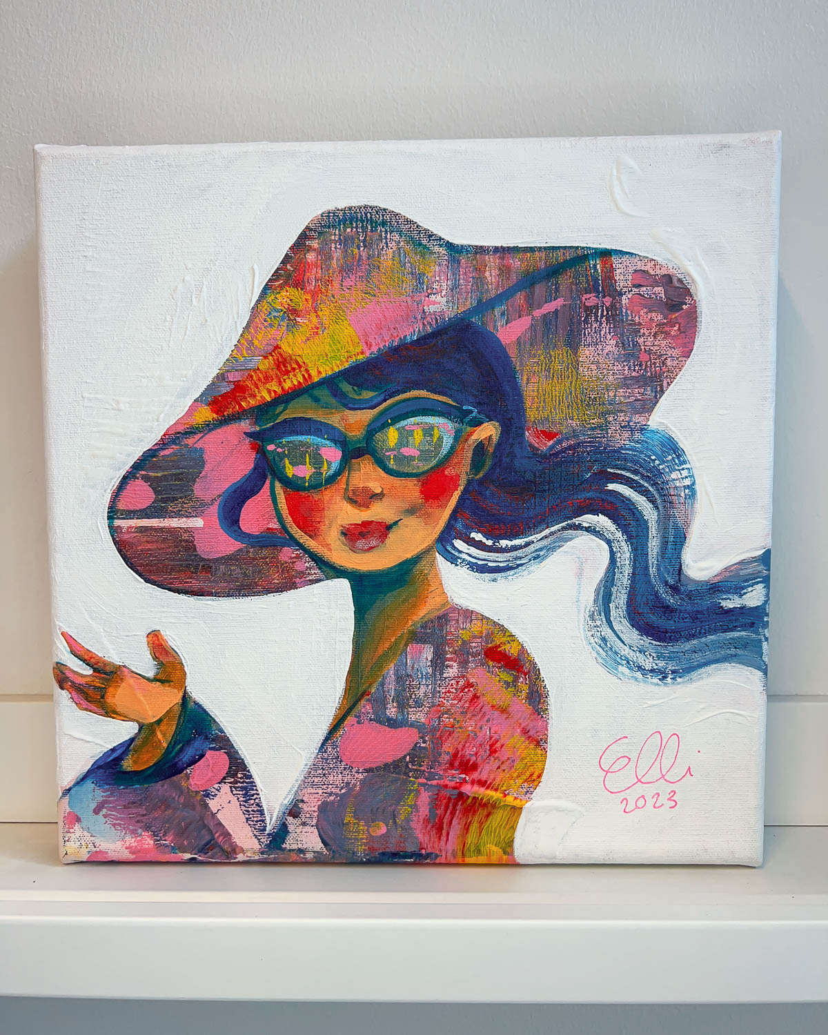 Sunny figurative painting by Elli Maanpää.