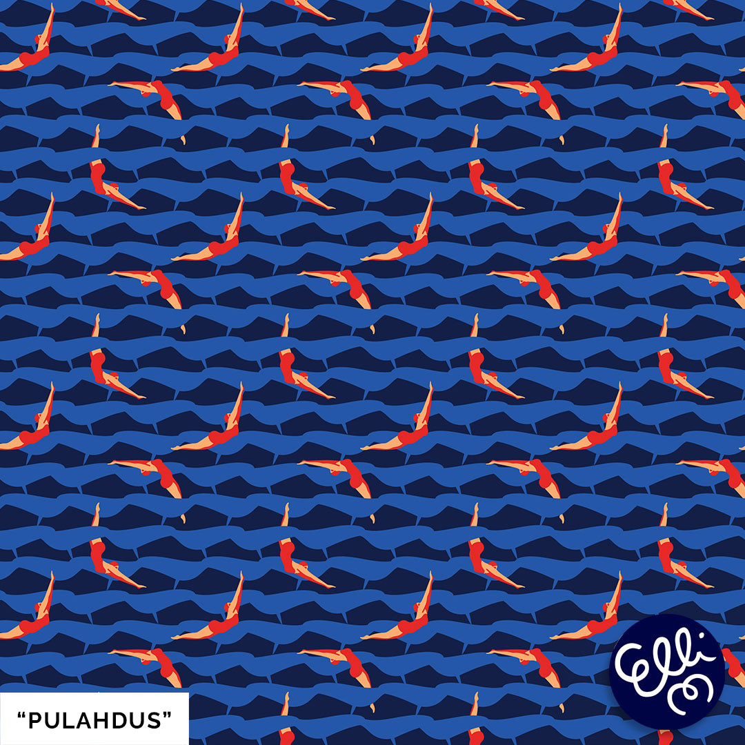 Elli Maanpää's Helsinki prints shop showcases vibrant designs.