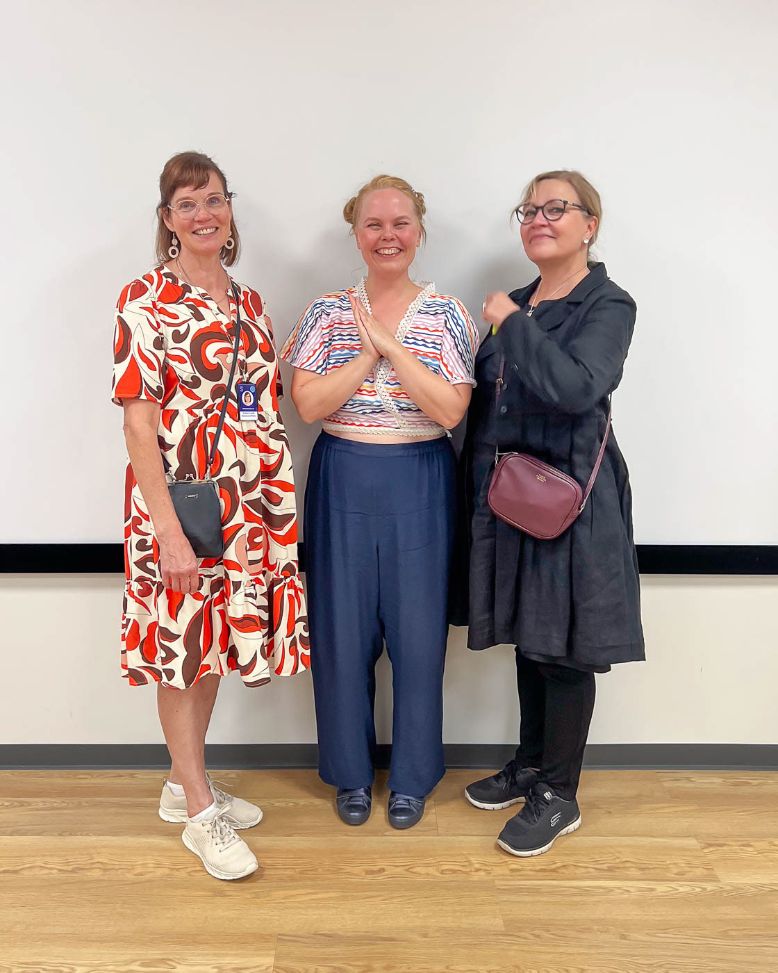 Grateful for the opportunity, surrounded by specialists Kristiina Tynjälä and art coordinator Mollu Heino, I cherish this moment as an artist.