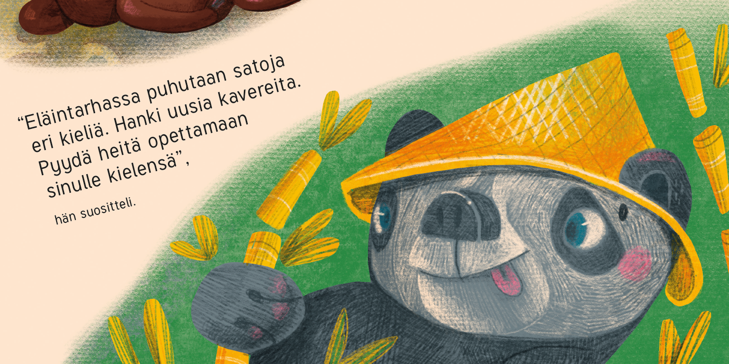 Panda Illustration by Elli Maanpää.