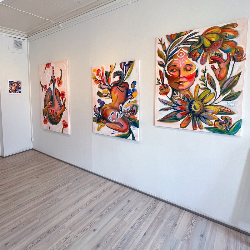 'Indescribable Peace of Mind' at P-gallery art exhibition, Pori, Finland.