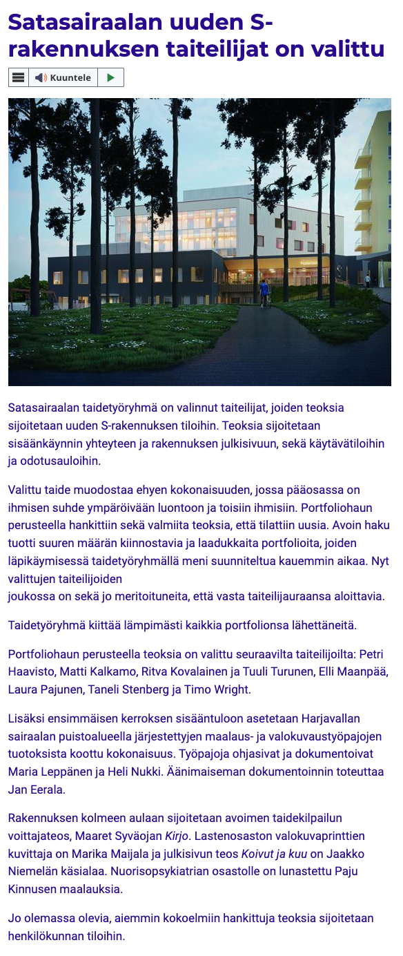 2022 - Satasairaala