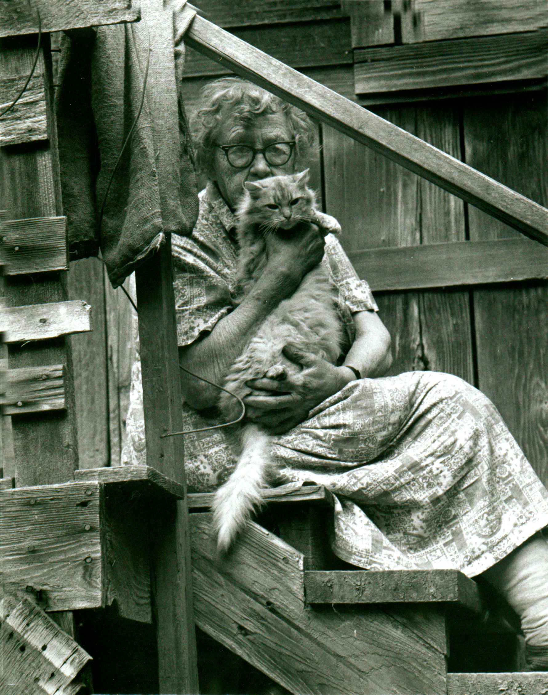 Woman with Cat