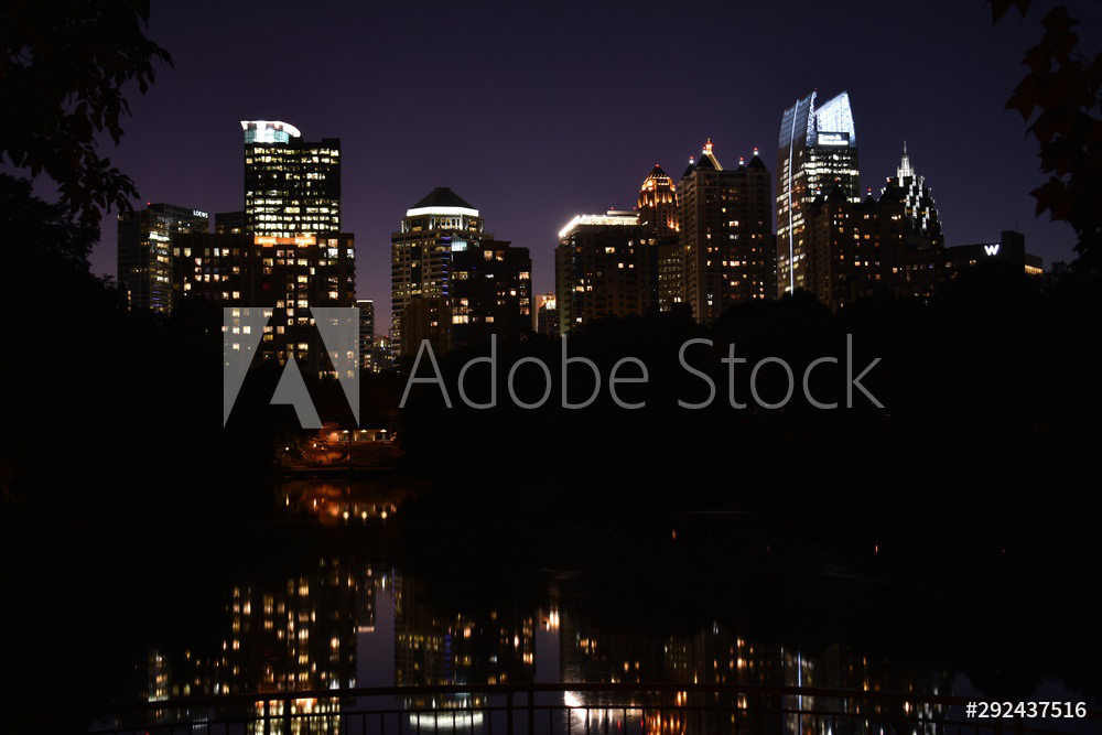 Midtown Atlanta Skyline At Twilight 