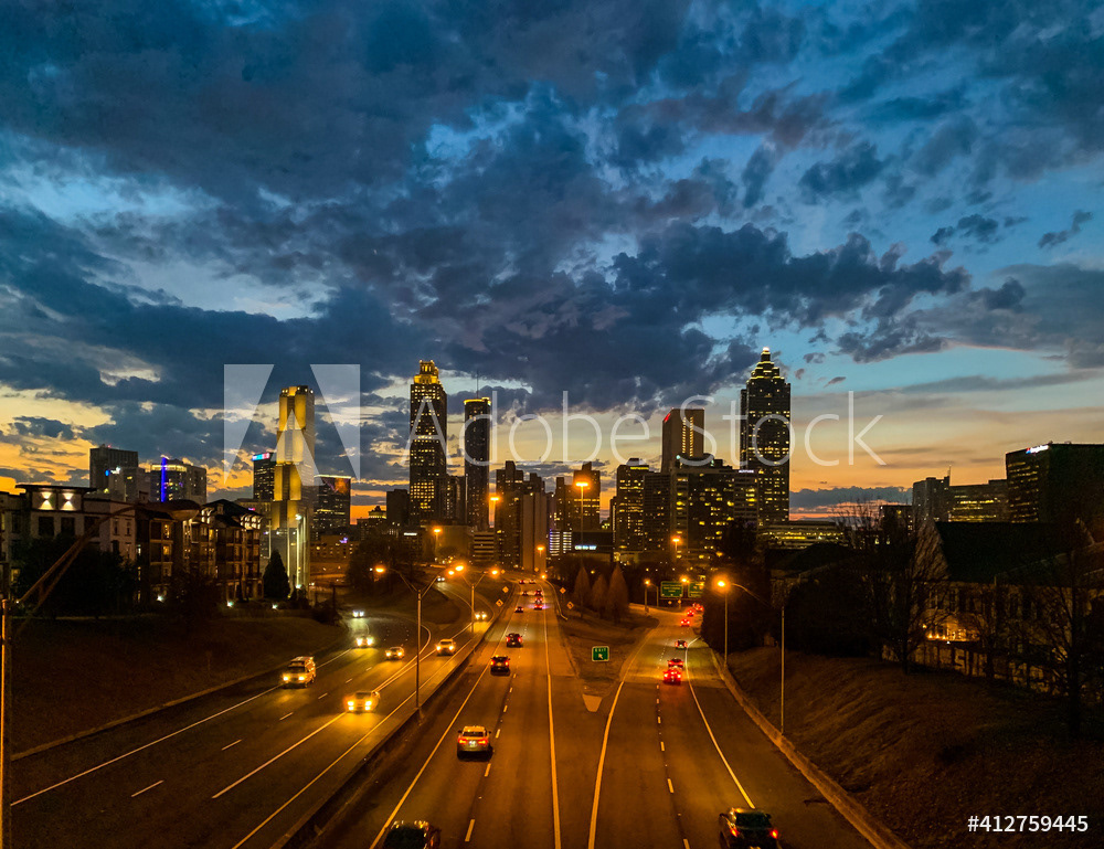 Downtown Atlanta Sunset