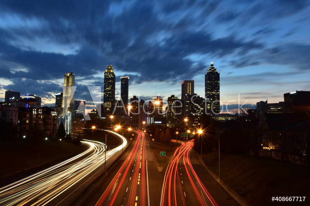 Downtown Atlanta Sunset