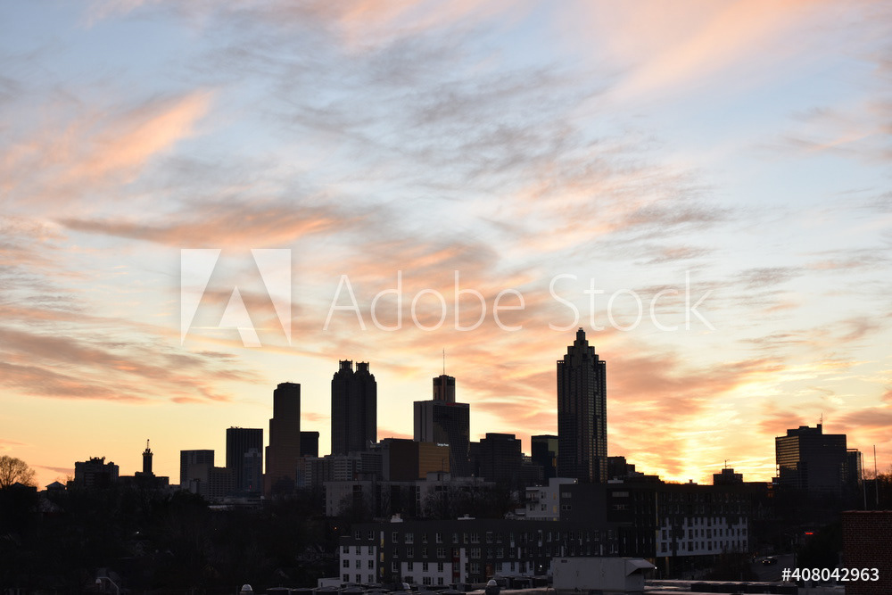 Downtown Atlanta Sunset