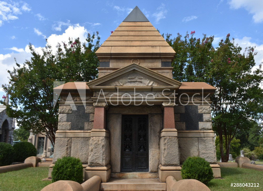 Elaborate Mausoleum In Atlanta Cemetery