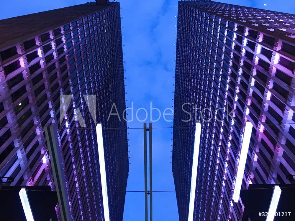 Downtown Atlanta Skyscrapers At Sunset