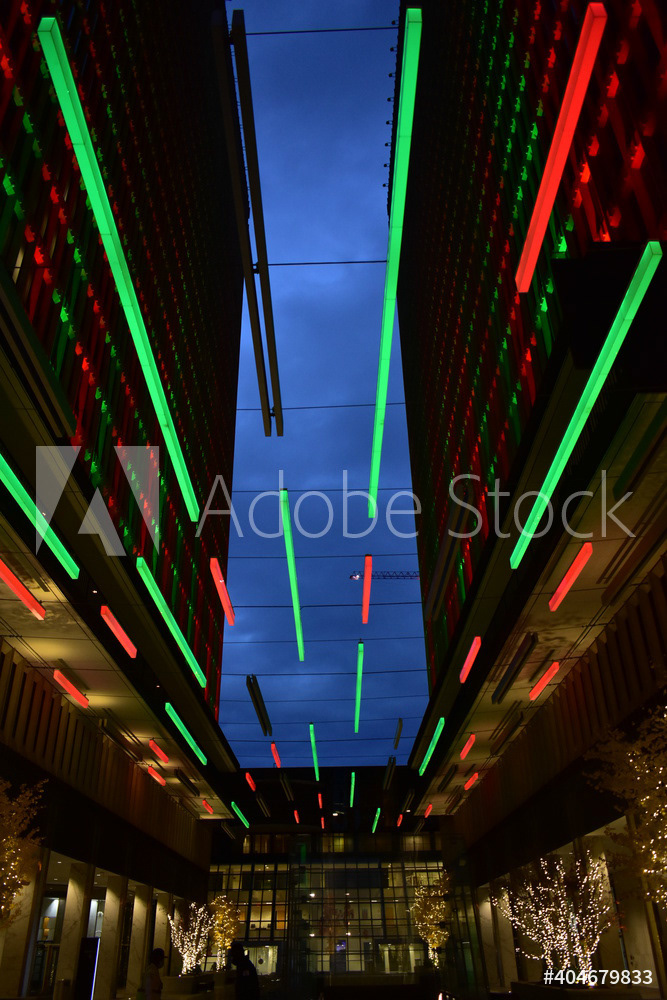 Downtown Atlanta Skyscrapers At Christmas
