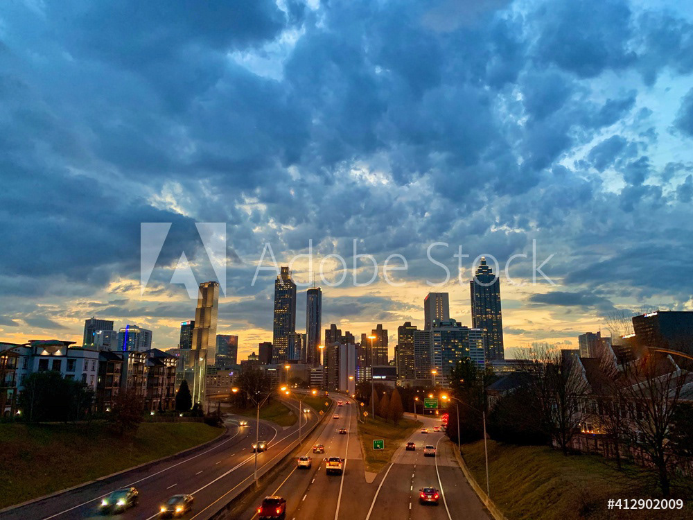 Downtown Atlanta Sunset