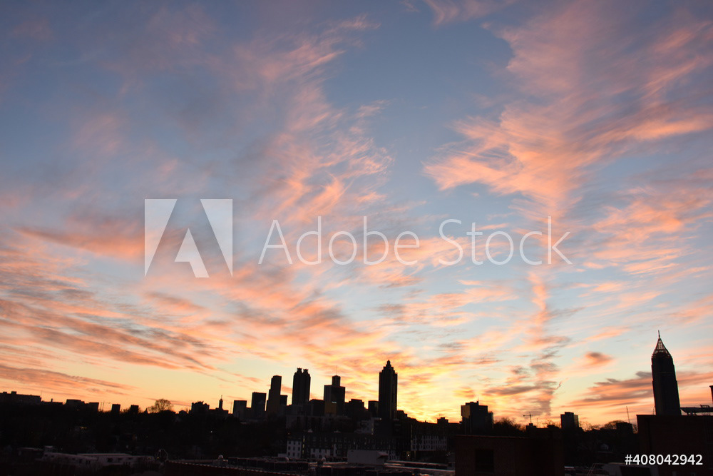Downtown Atlanta Sunset