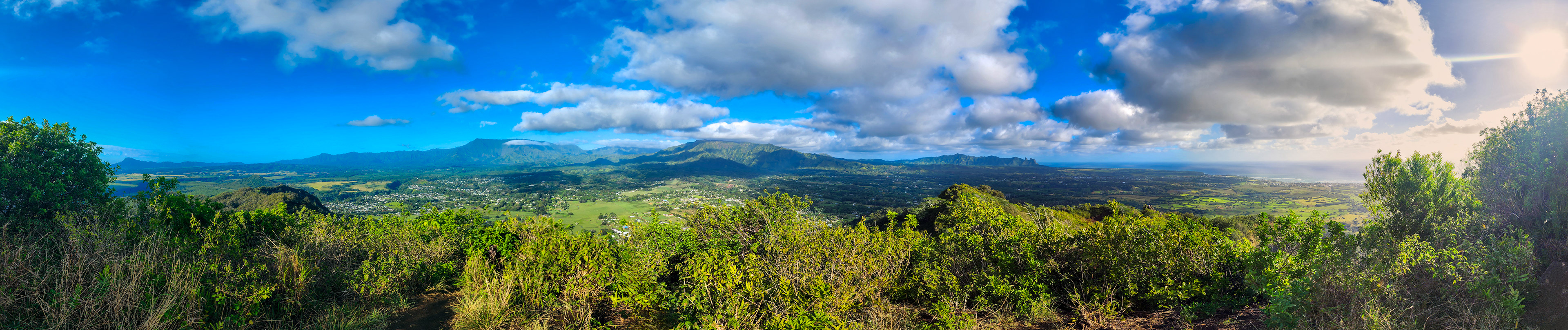 Views from the Sleeping Giant, Nounou Preserve, Kaua'i, Hawai'i