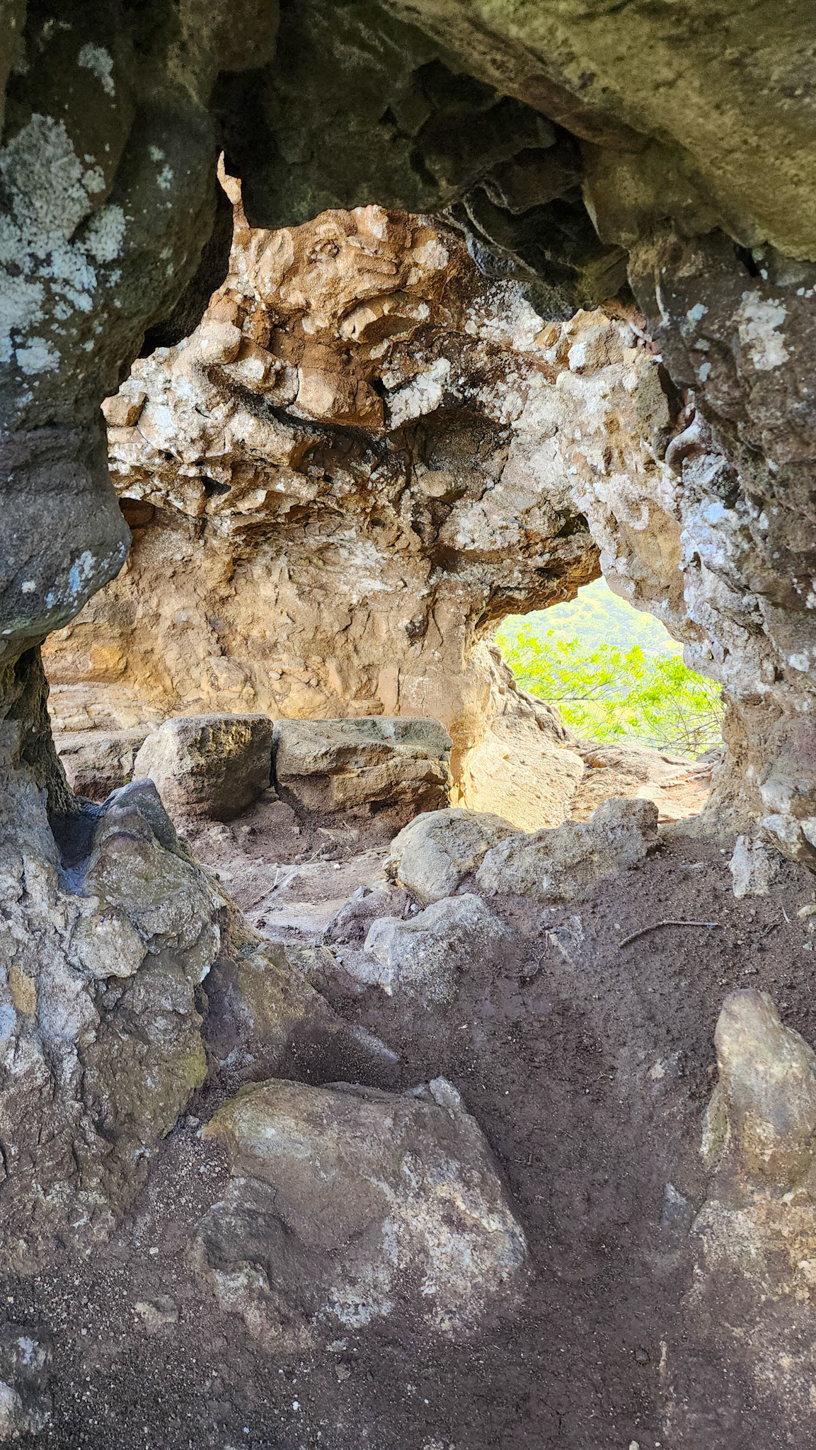 Caves in the Nose of the Sleeping Giant