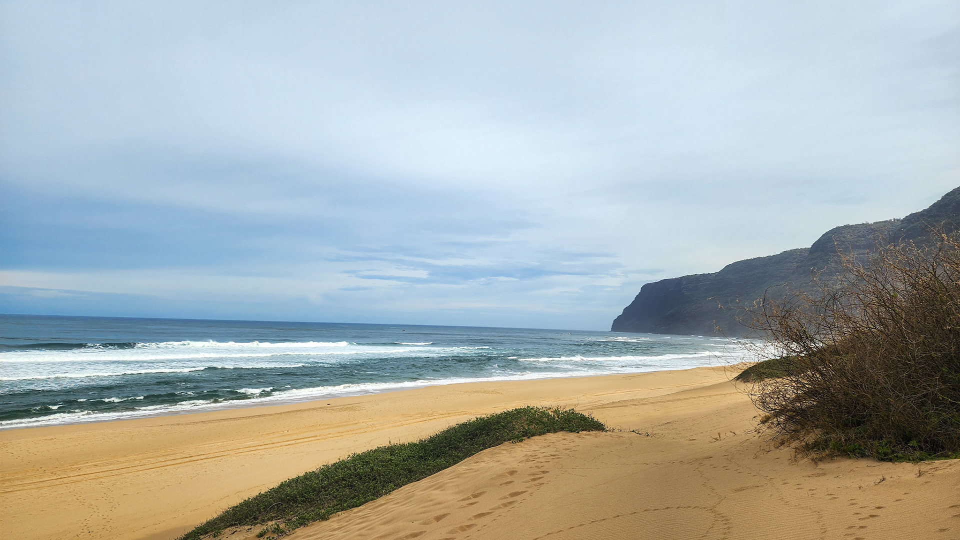 Barking Sands Beach, Polihale State Park, Kaua'i, Hawai'i