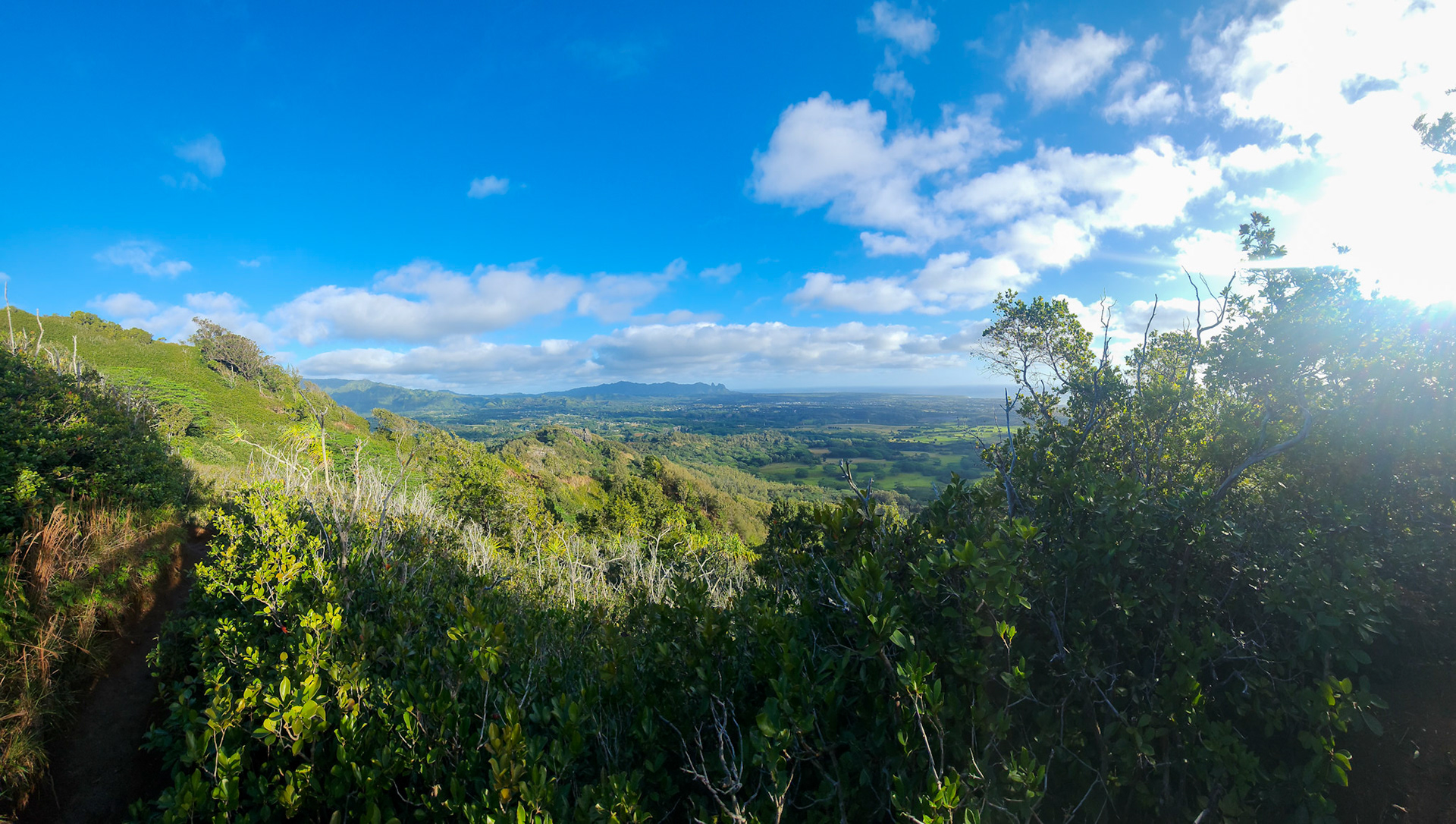Views from the Sleeping Giant, Nounou Preserve, Kaua'i, Hawai'i