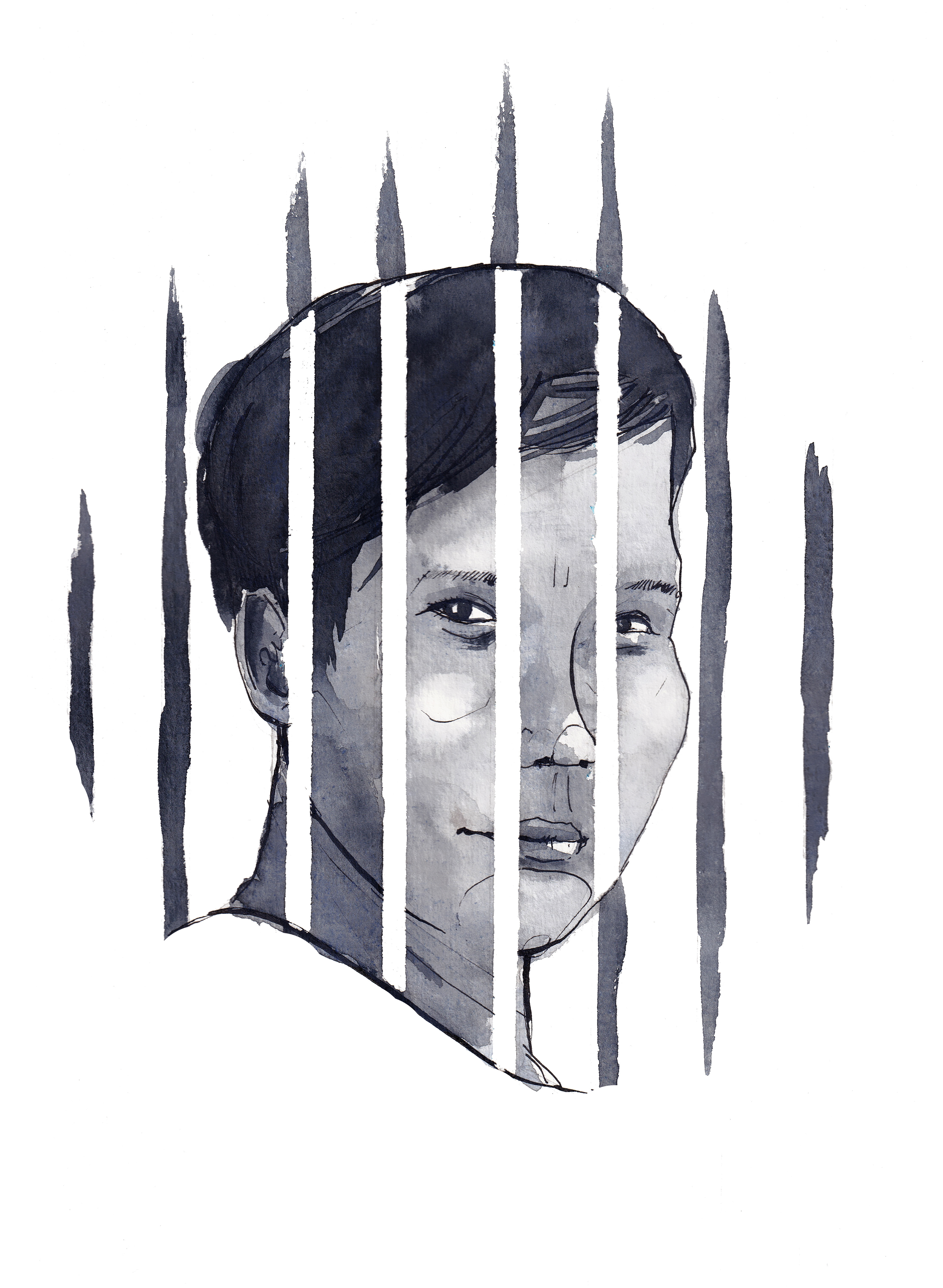 Political prisoner portrait