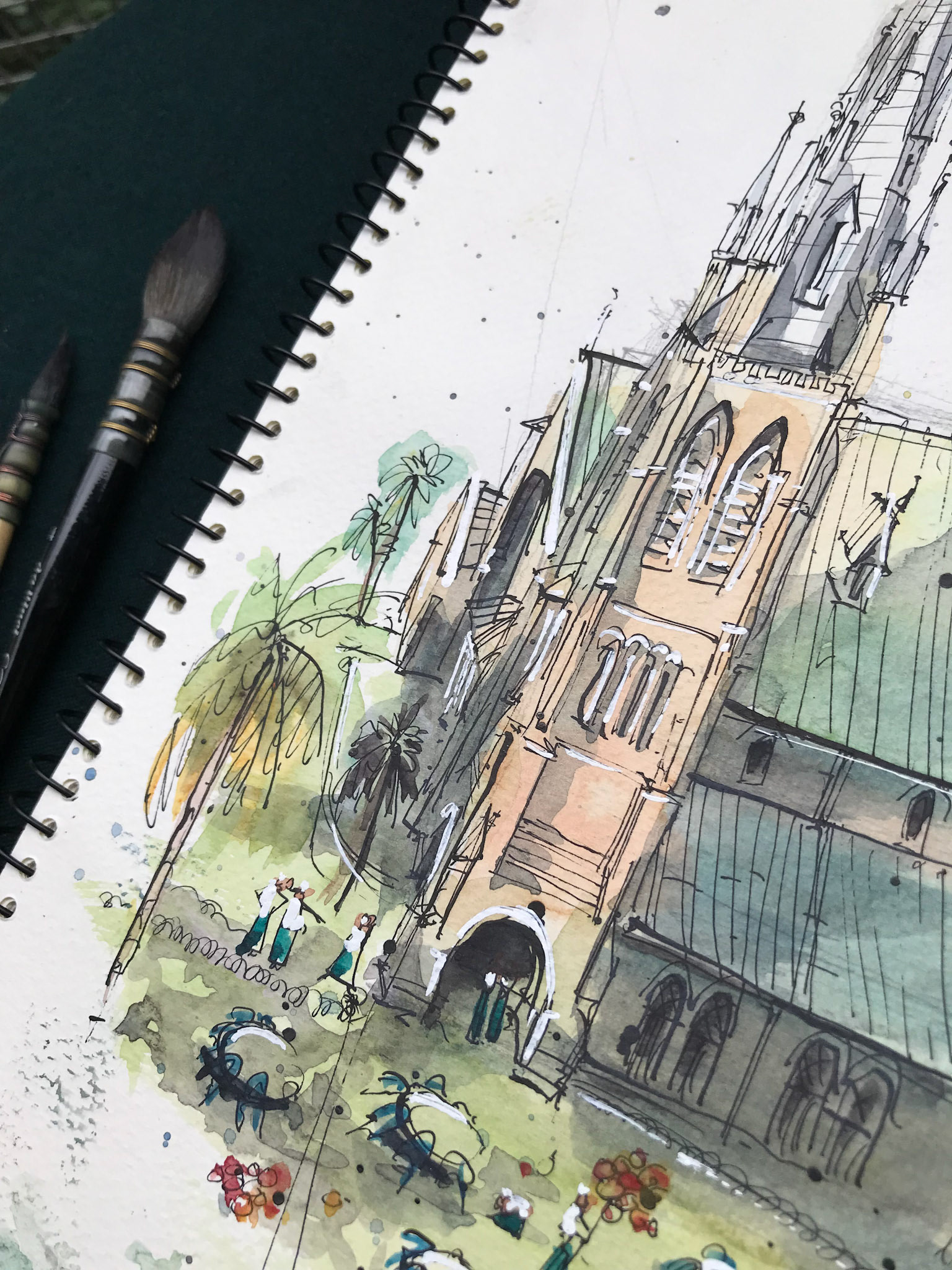 Church, Bogyoke Aung San St, Yangon, Myanmar (2020)