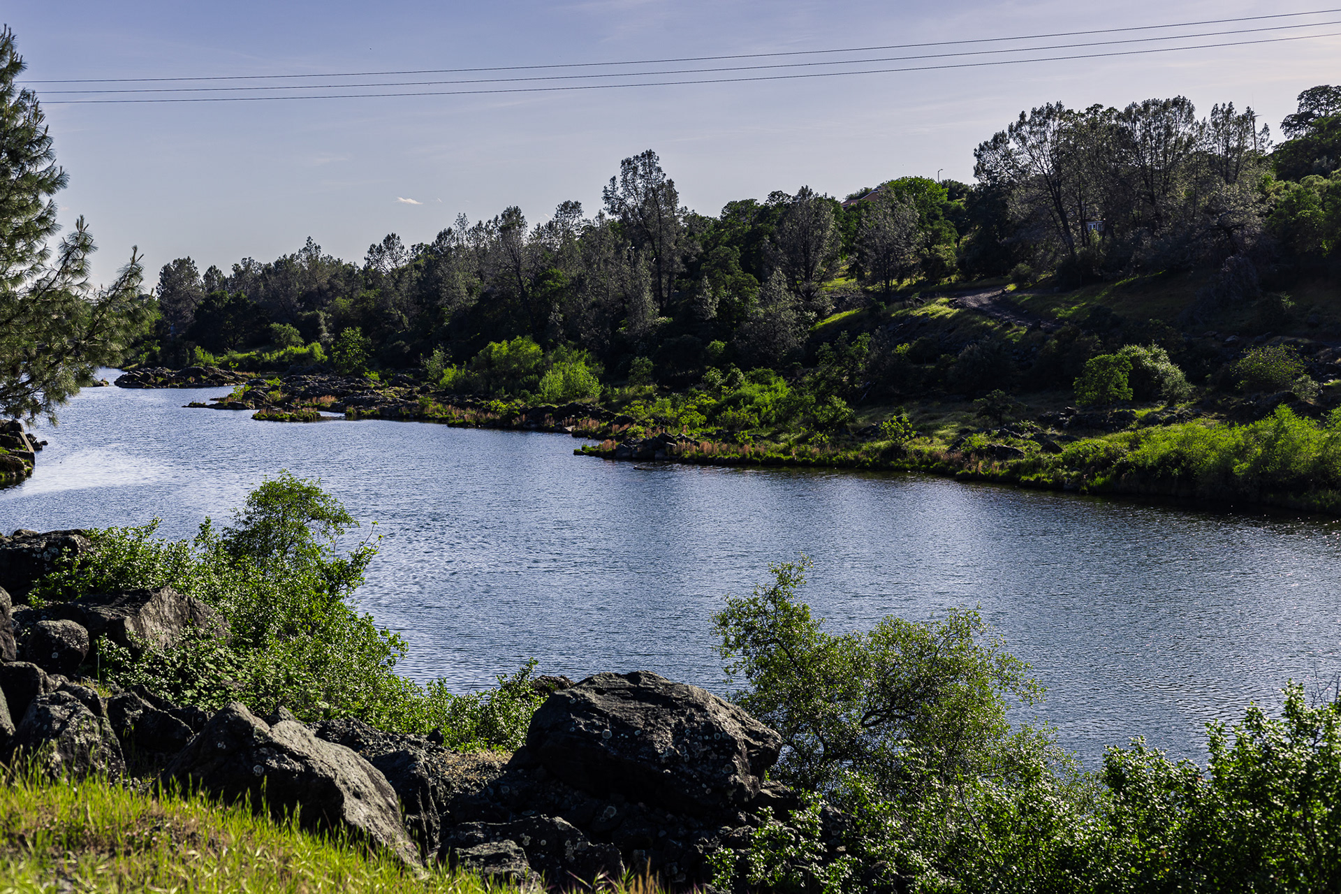 The Oroville fish hatchery barrier pool
