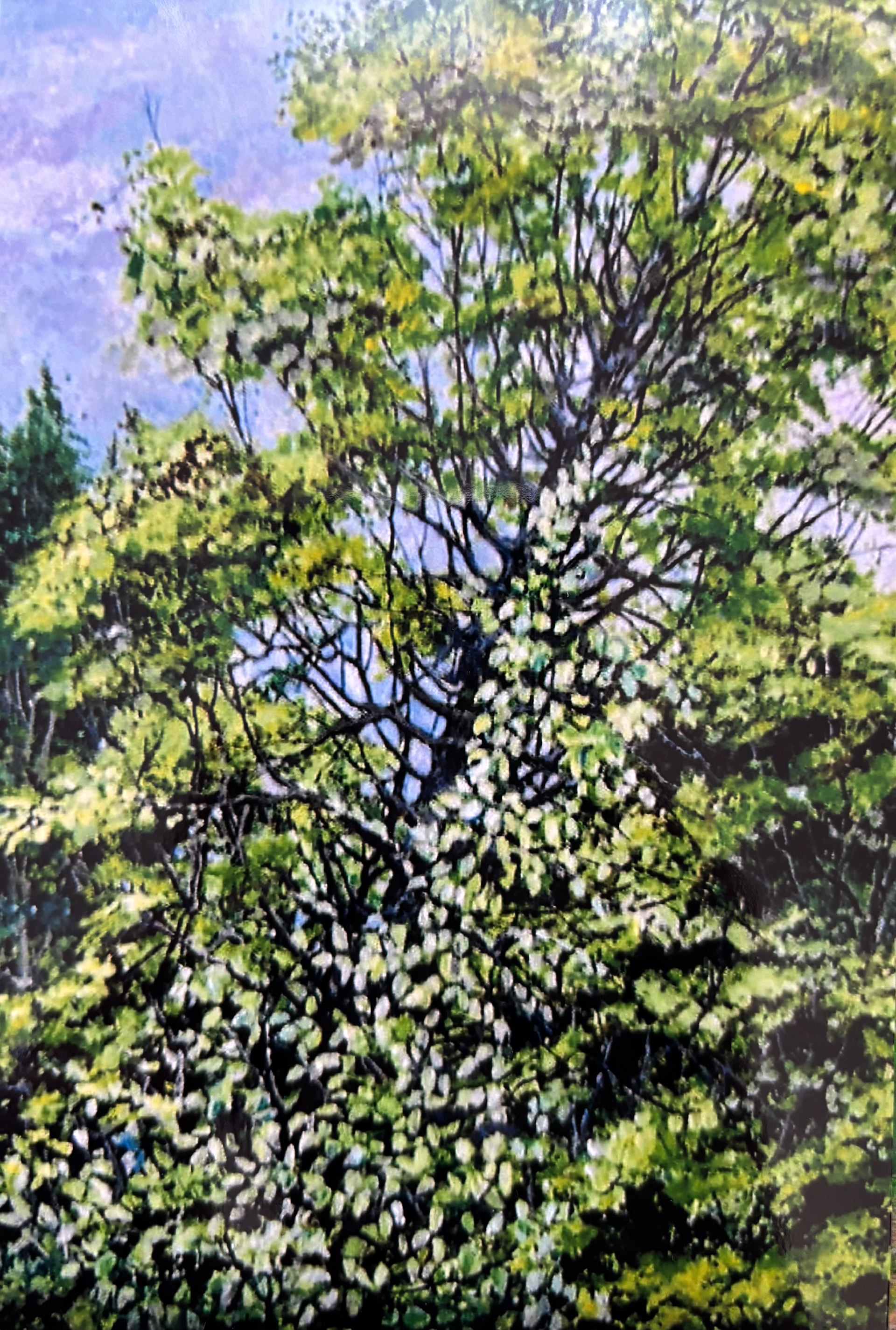 Tree in Egg Tempera