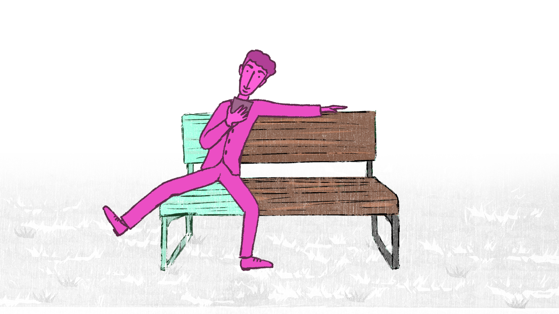 2D digital background for 'the Magentalman and The Gentlemint'