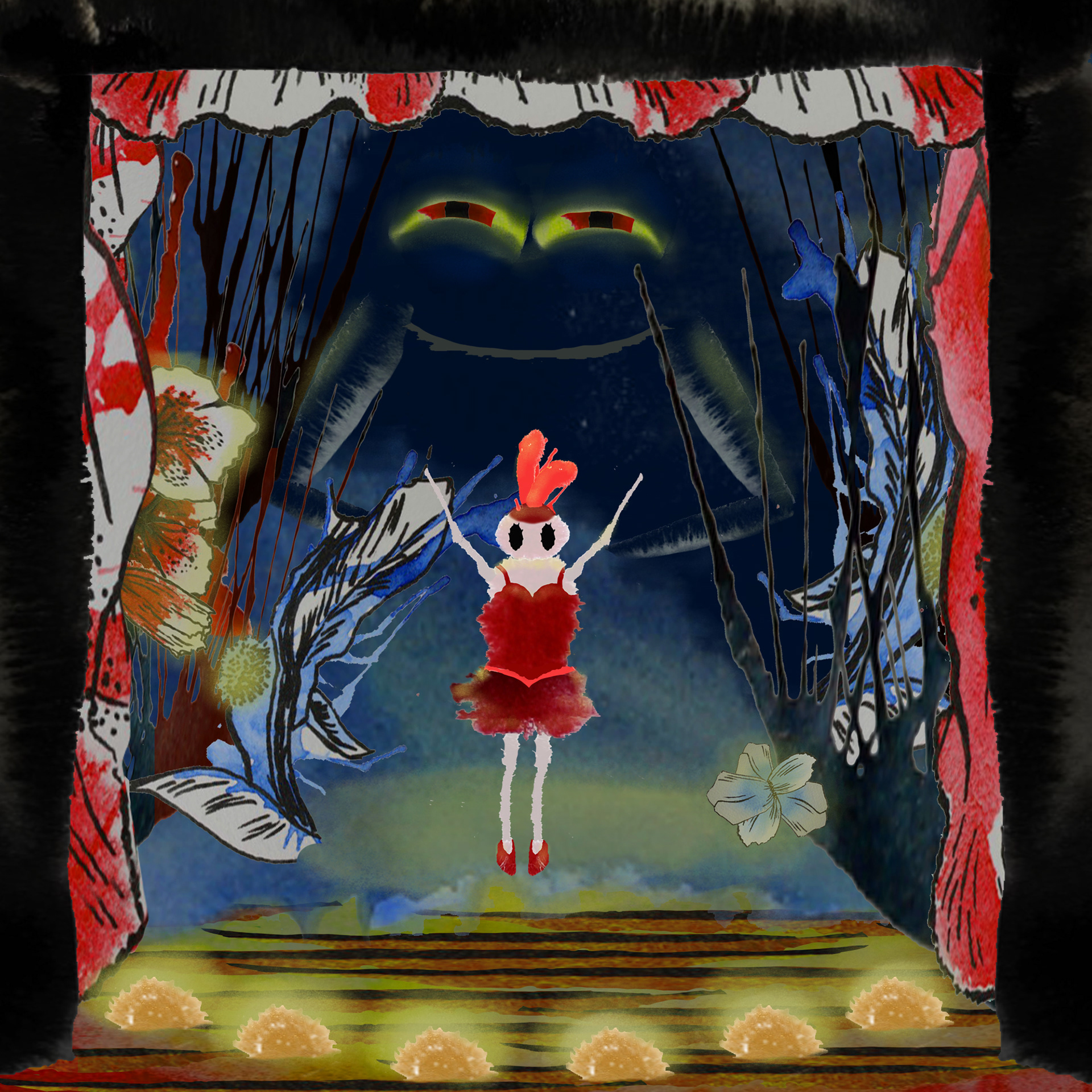 Illustrations from a university project about subverting expectation