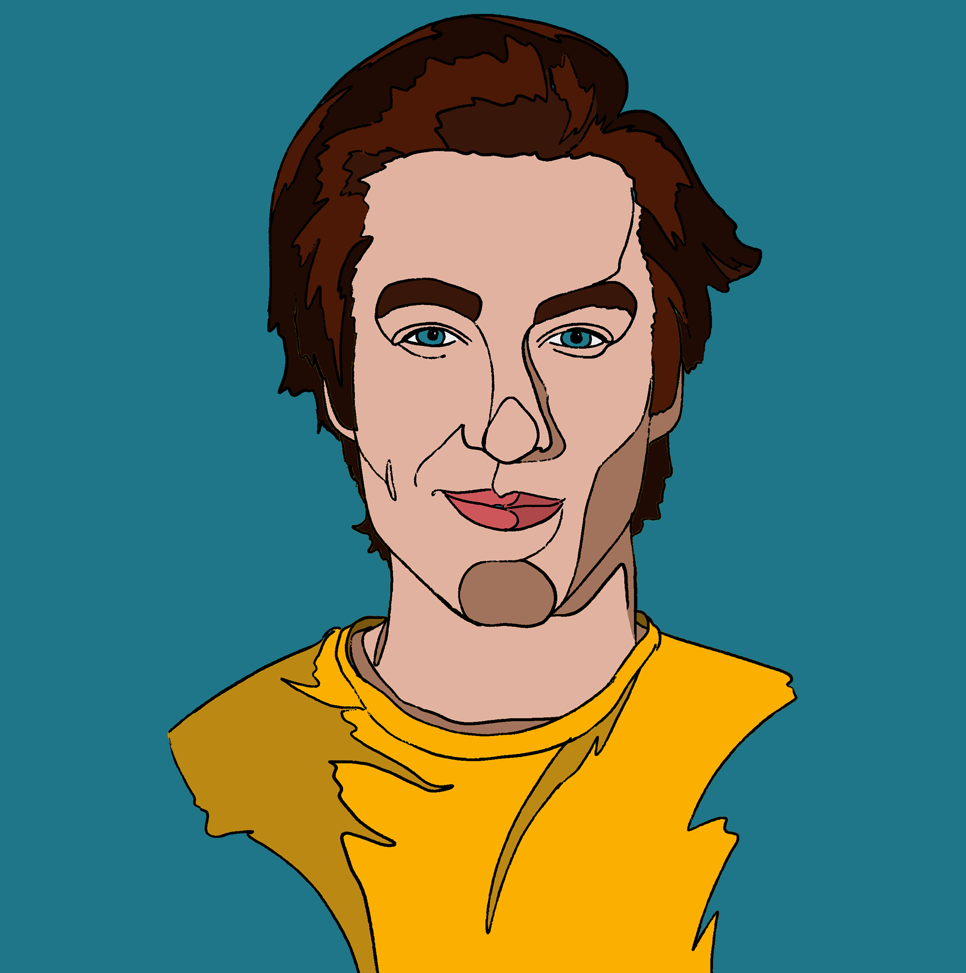 A portrait illustration