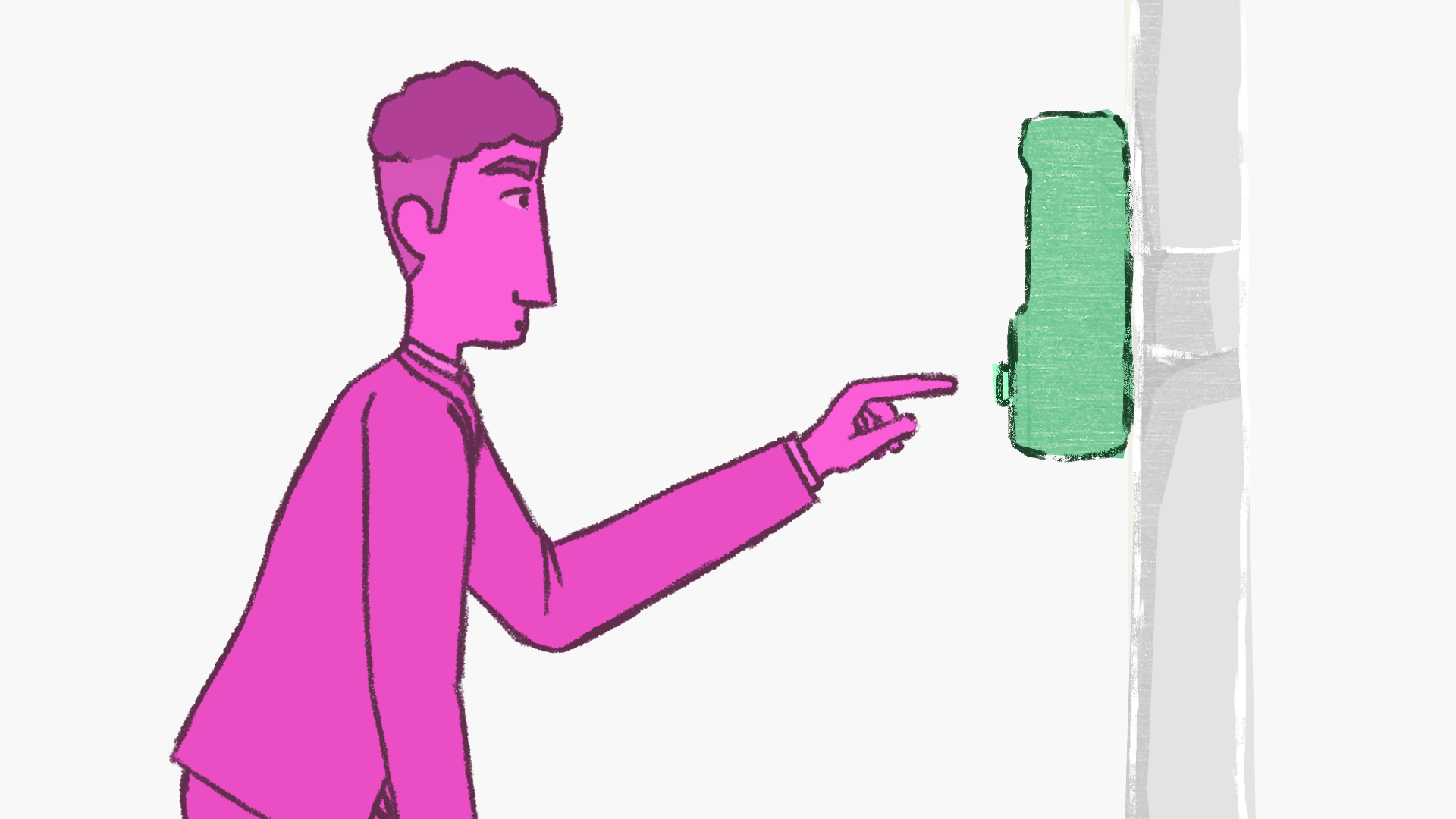 A still from 'The Magentalman and The Gentlemint'
