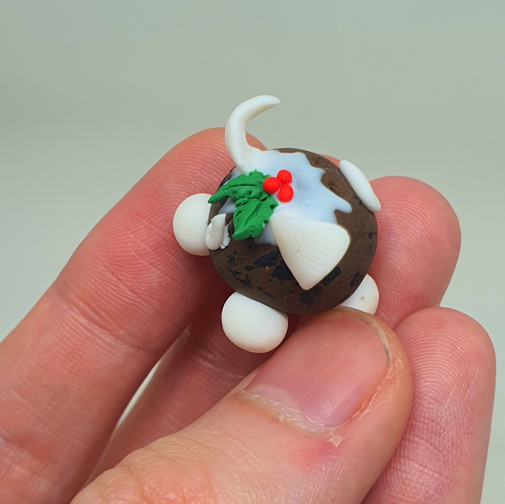 Christmas Puddin' Pig created for a Christmas market