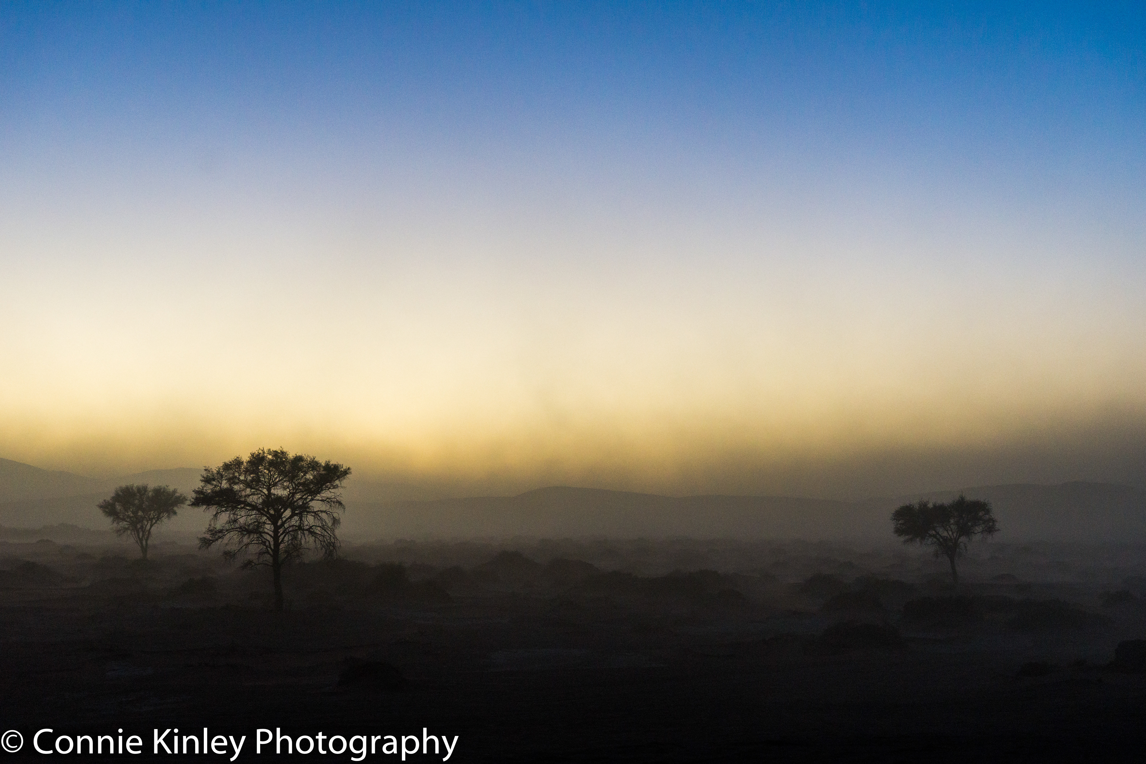 Early morning sandstorm, Sossusvlei