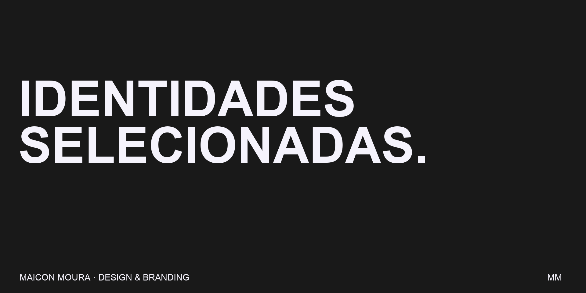 Seleção animada de identidades visuais de Maicon Moura: Studio Aquarius, Acordamarcos, Barbatana e Lola.