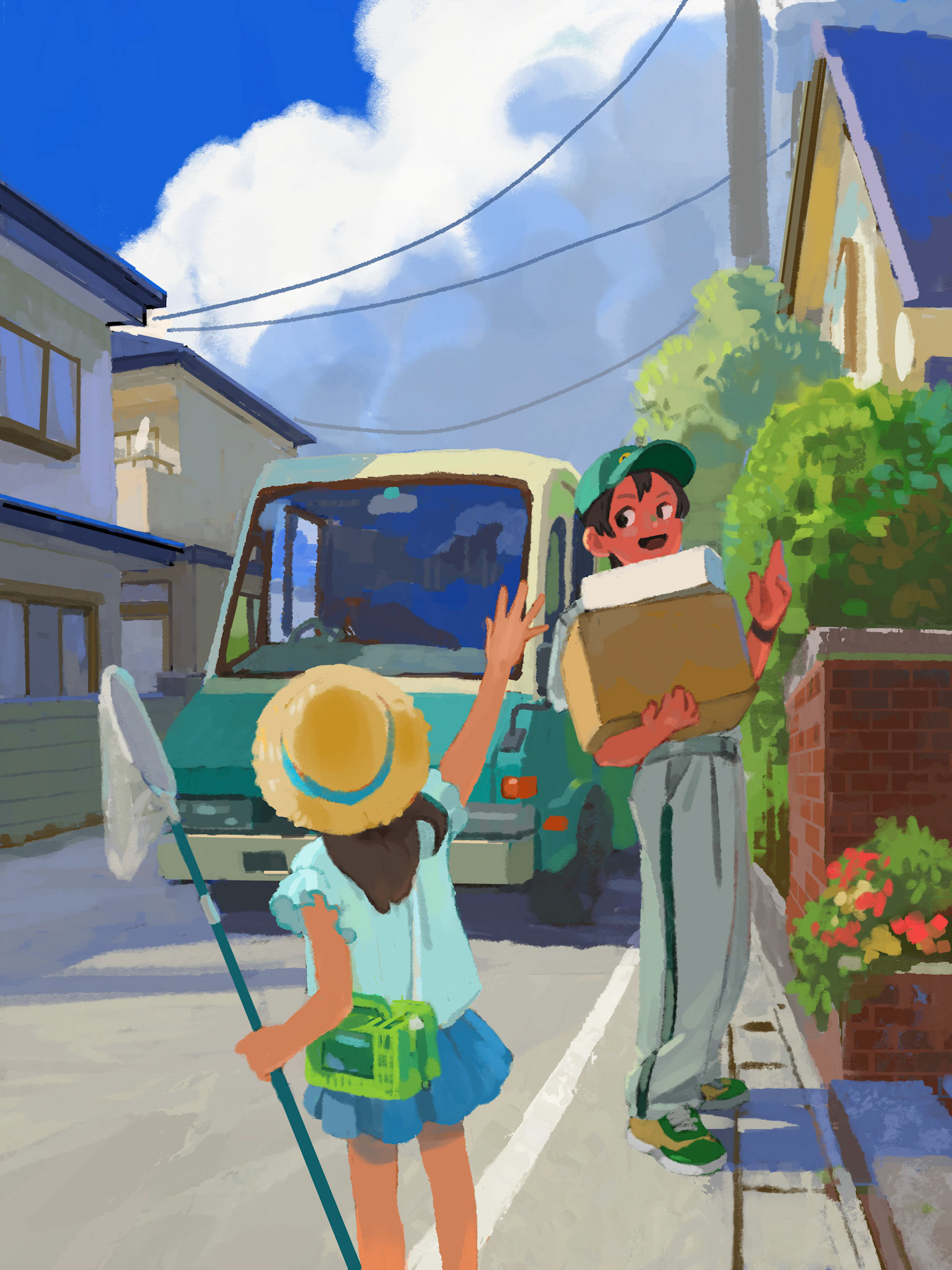 「ヤマト運輸」宅急便50周年記念サイト用イラスト