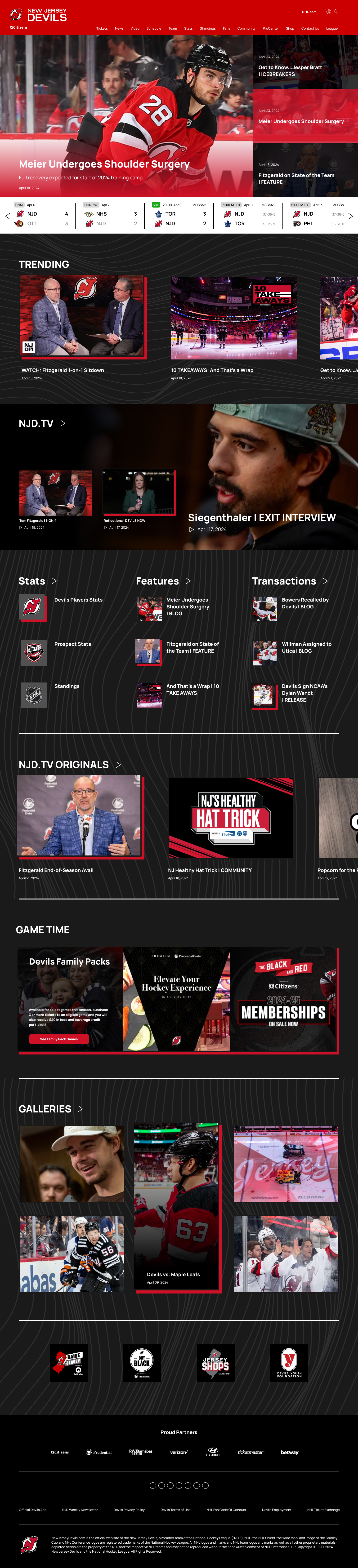 Homepage final design
