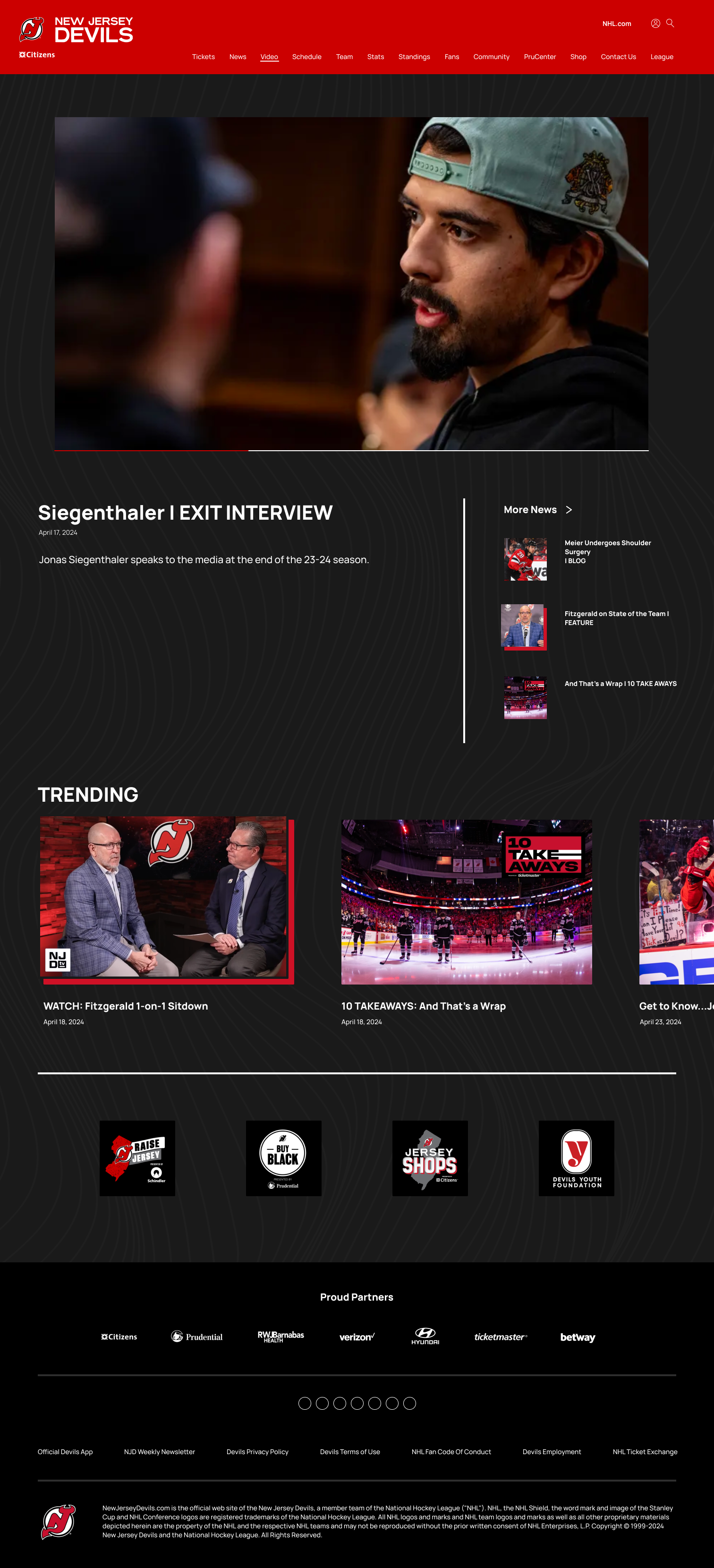 Video page final design
