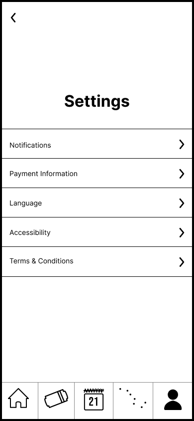 Profile settings