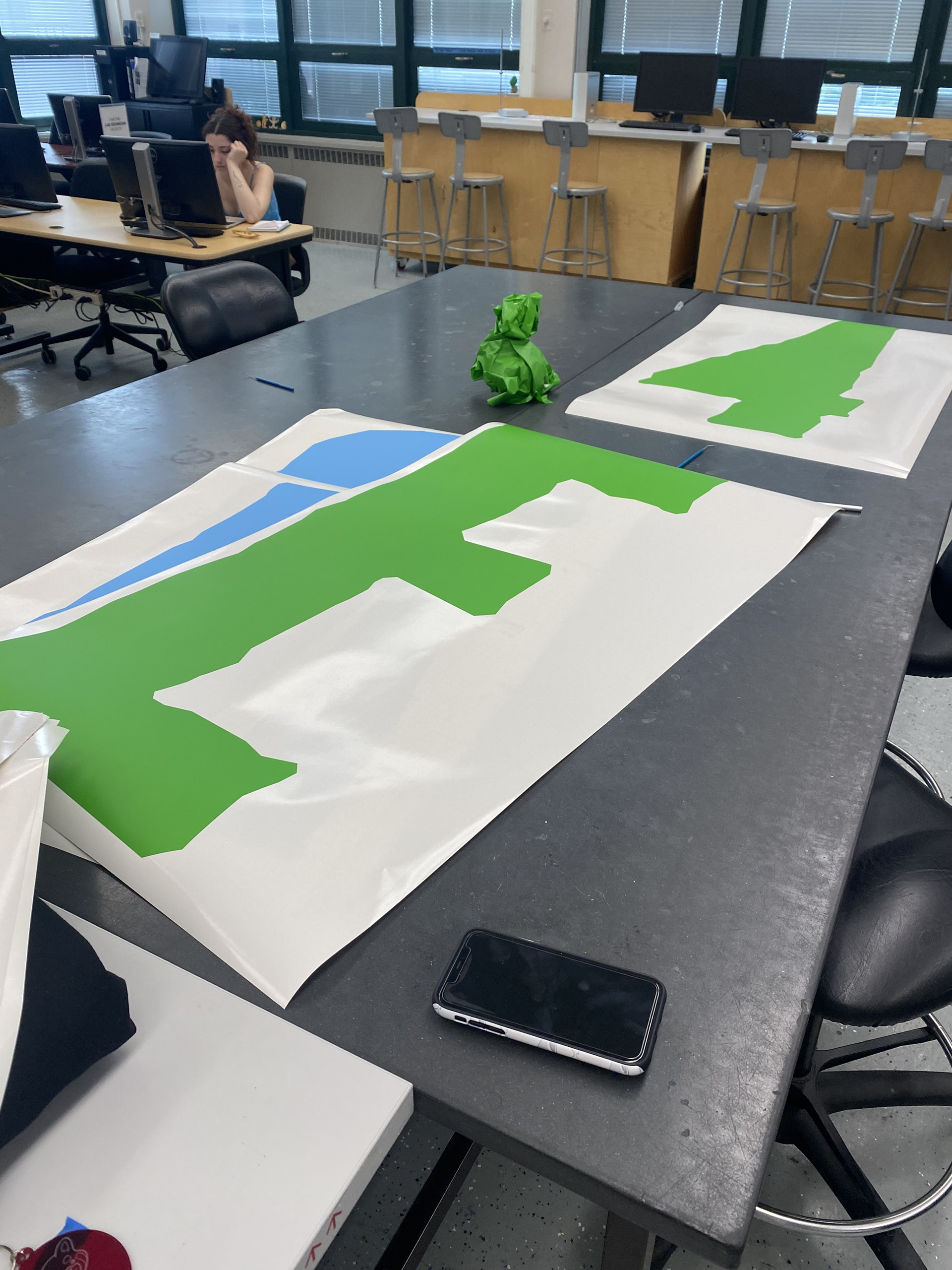 Some of the big vinyl type, with my iPhone 11 for scale.