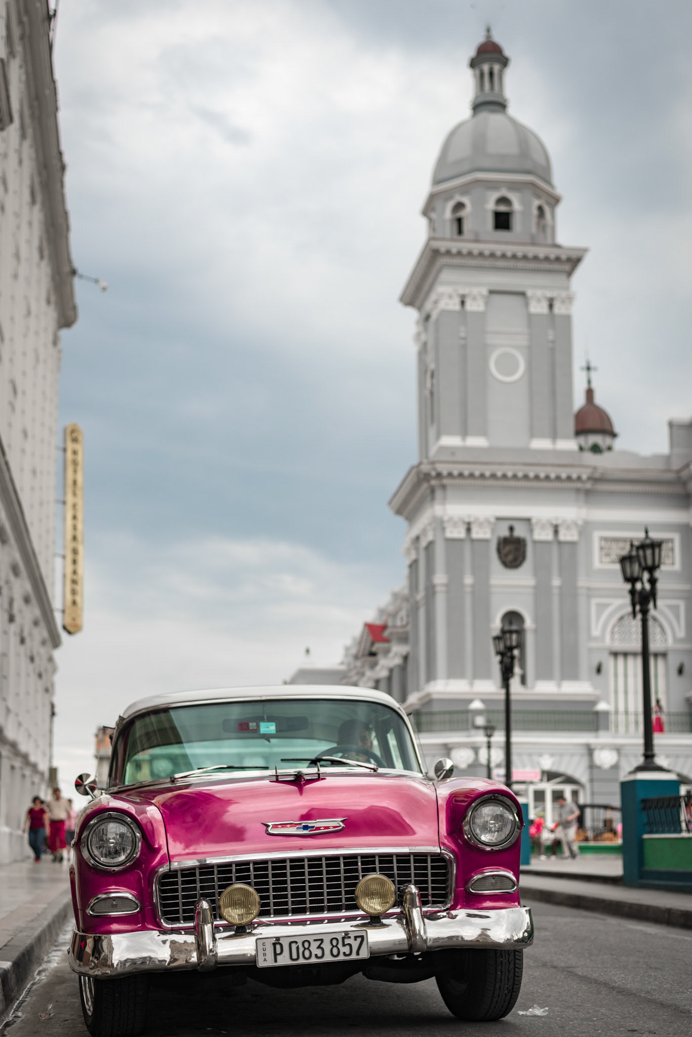 Pink In Front Of The Church