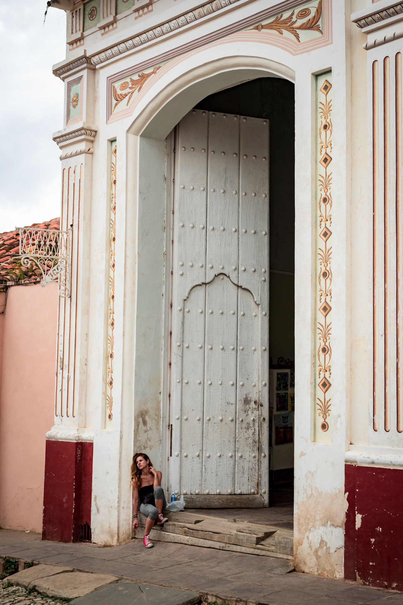 Sat By The Small White Door