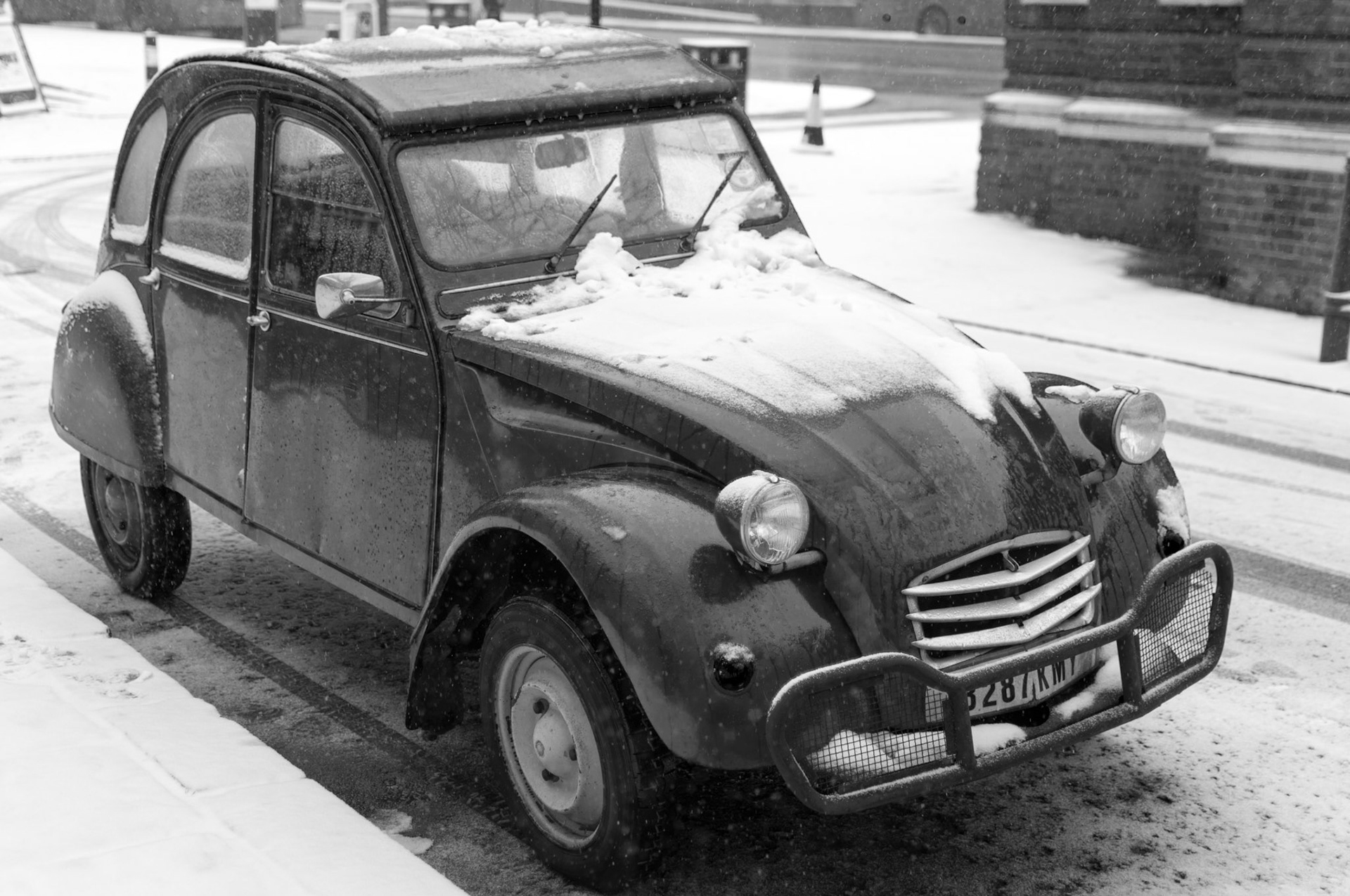 Don't think those tyres will afford much grip.