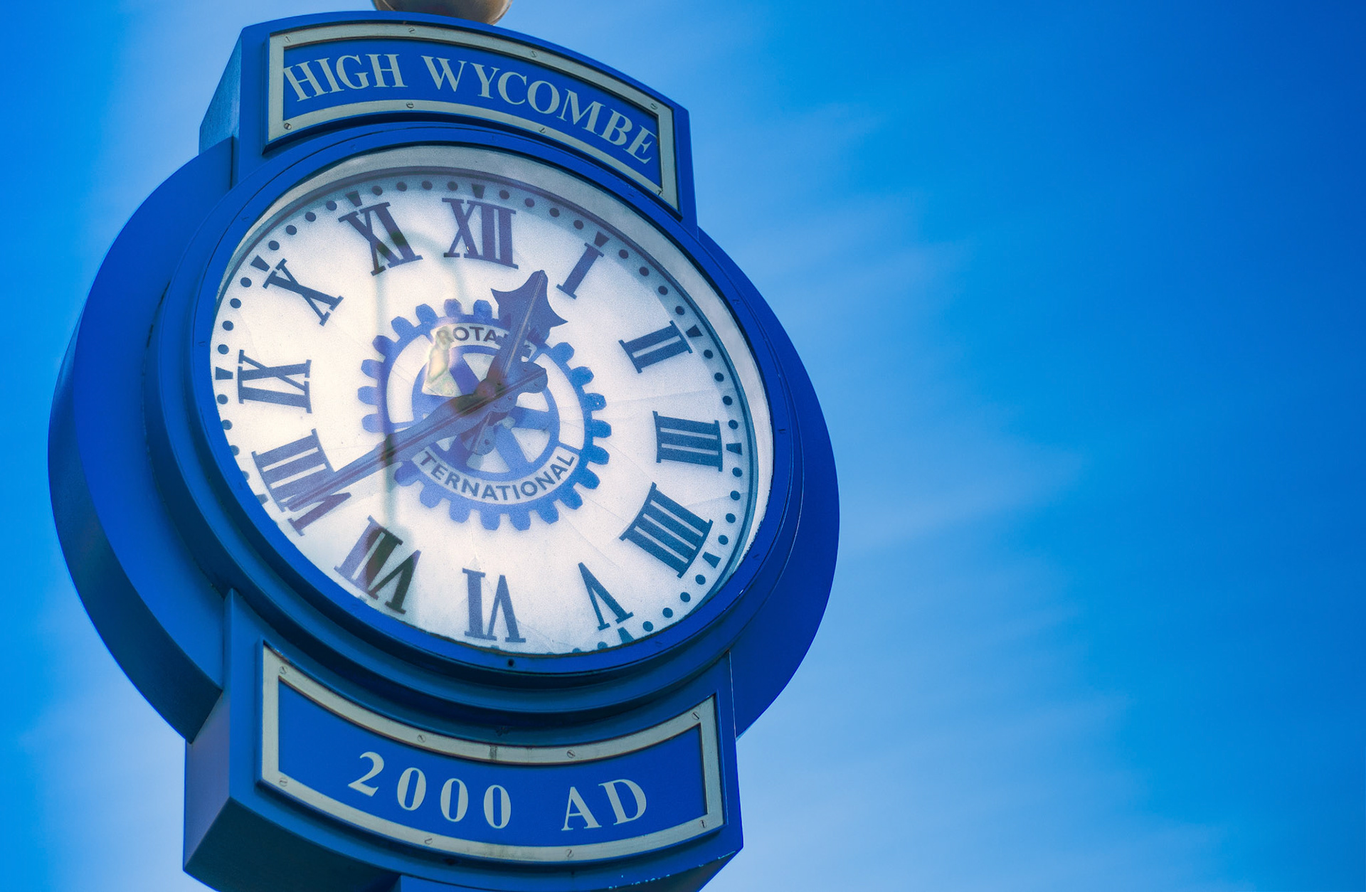 What did High Wycombe get for the millennium? London got the wheel, Portsmouth got the spinnaker tower. Wycombe got this clock!