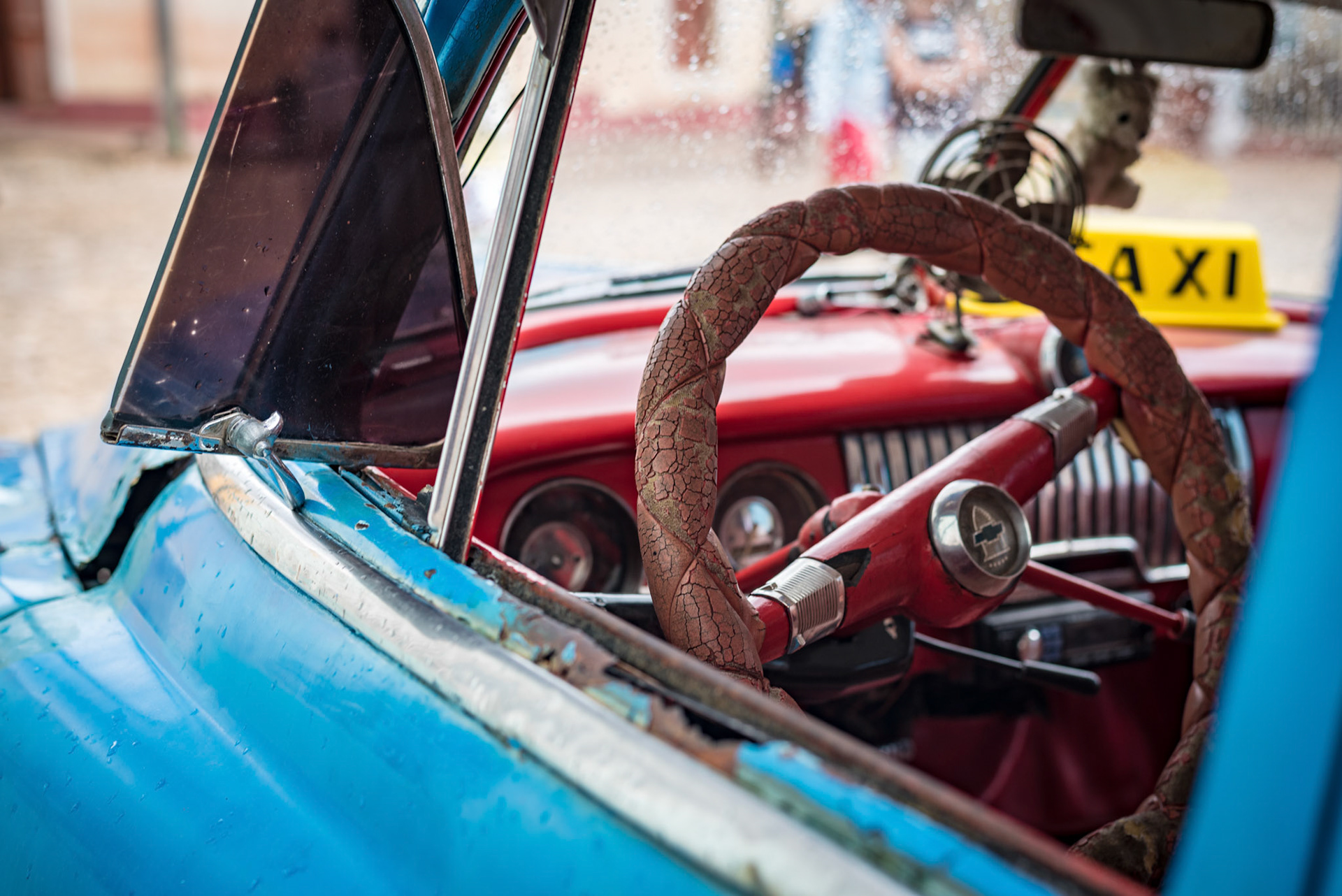 Inside The Blue Taxi