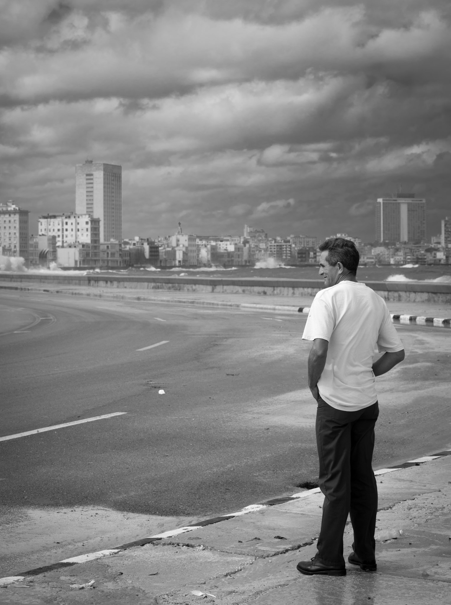 Looking out over the waves