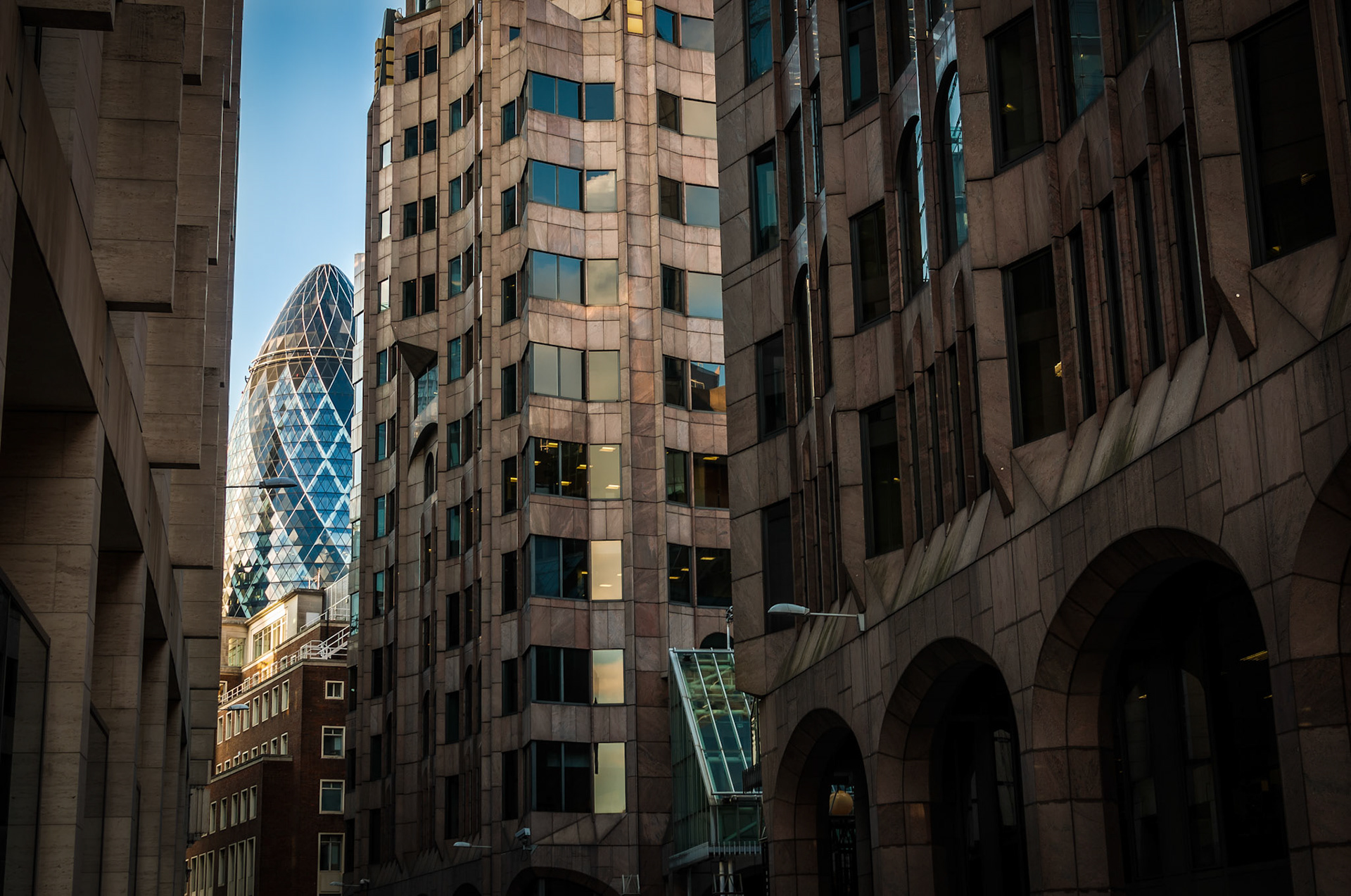 Gherkin Amongst The Buildings