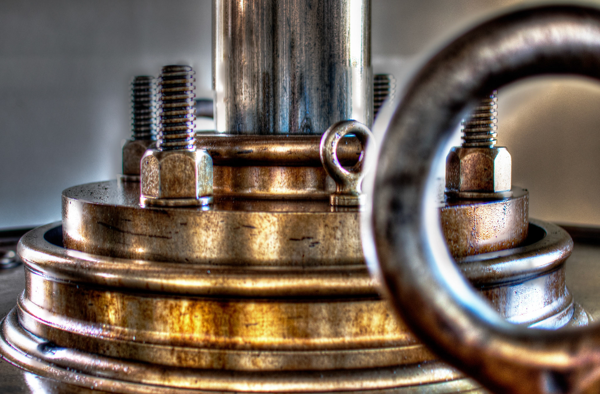 The main beam arm that is used to pump water using the 100 inch engine.