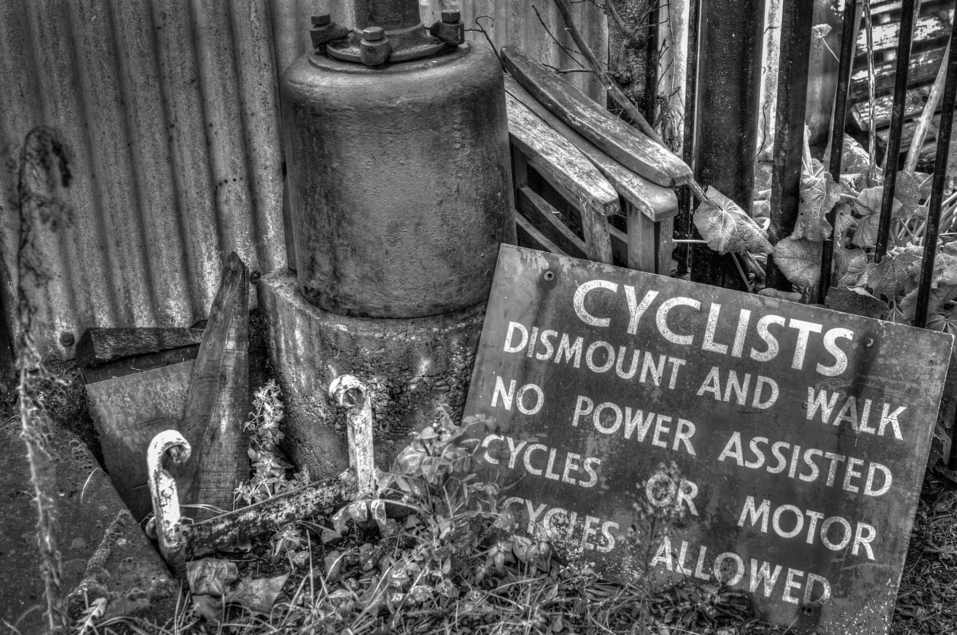 A discarded relic in Kew Steam Museum.